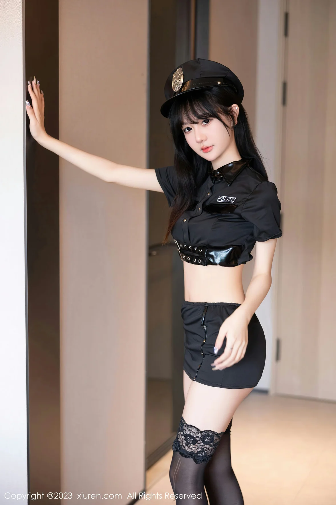 图片[6]-XiuRen 秀人 No.6851 幼幼 黑丝爆乳警花制服 [87P]-COS写真在线网