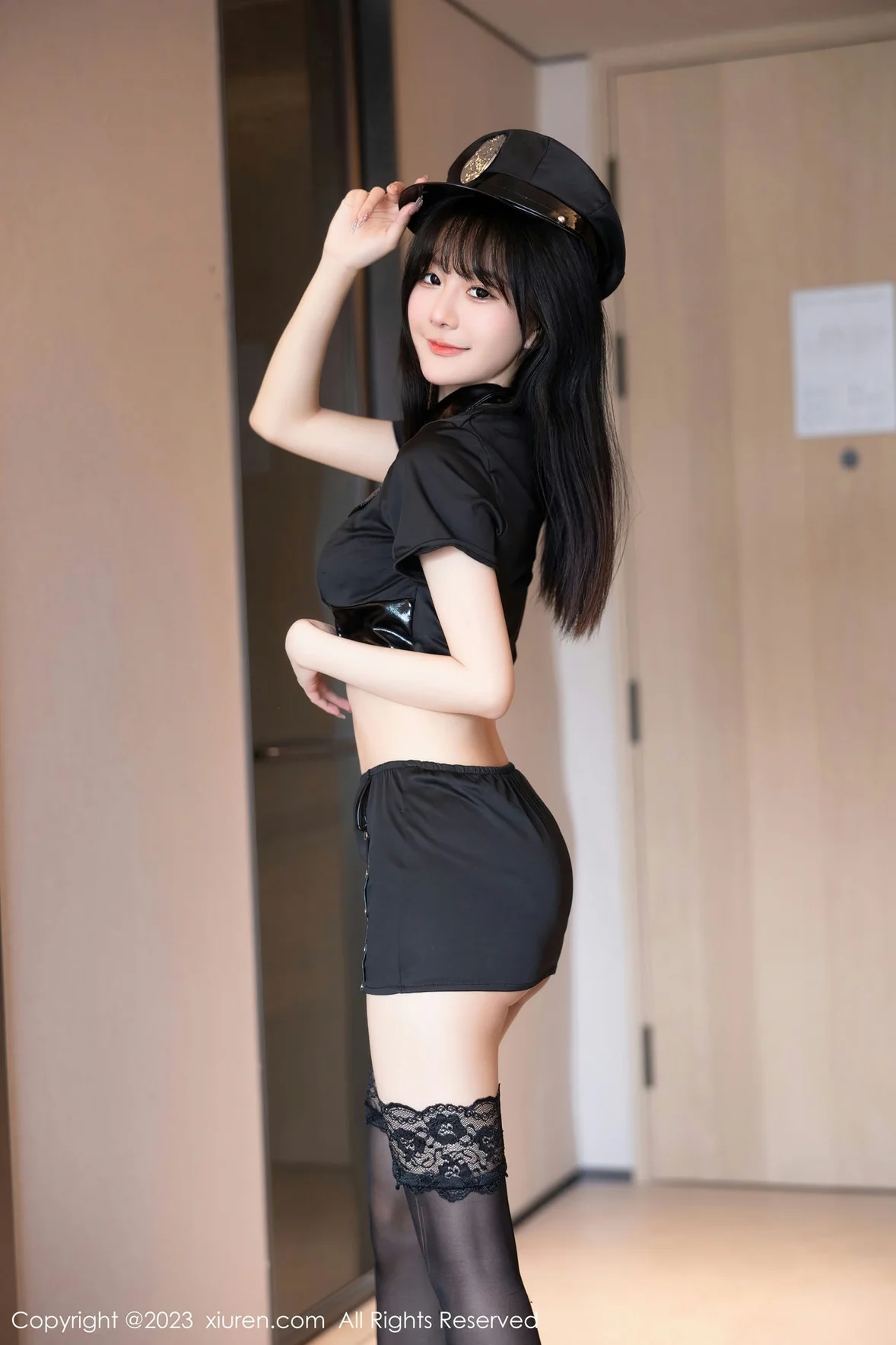图片[2]-XiuRen 秀人 No.6851 幼幼 黑丝爆乳警花制服 [87P]-COS写真在线网