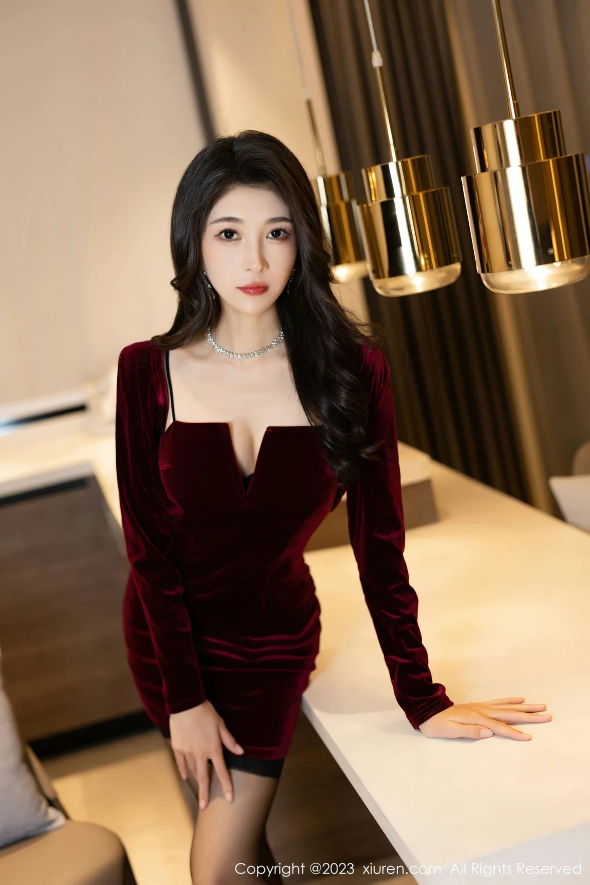 图片[4]-XiuRen 秀人 No.6858 林乐一 性感写真连衣短裙 [86P]-COS写真在线网