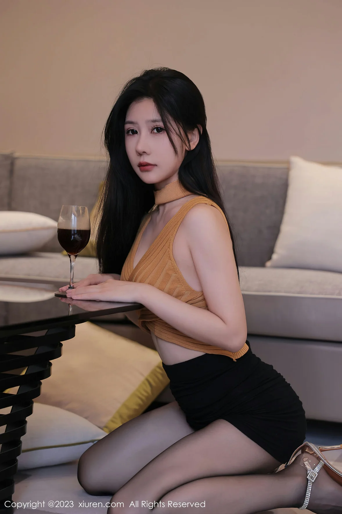 图片[2]-XiuRen 秀人 No.6920 尹甜甜 蕾丝内衣性感写真 [83P]-COS写真在线网