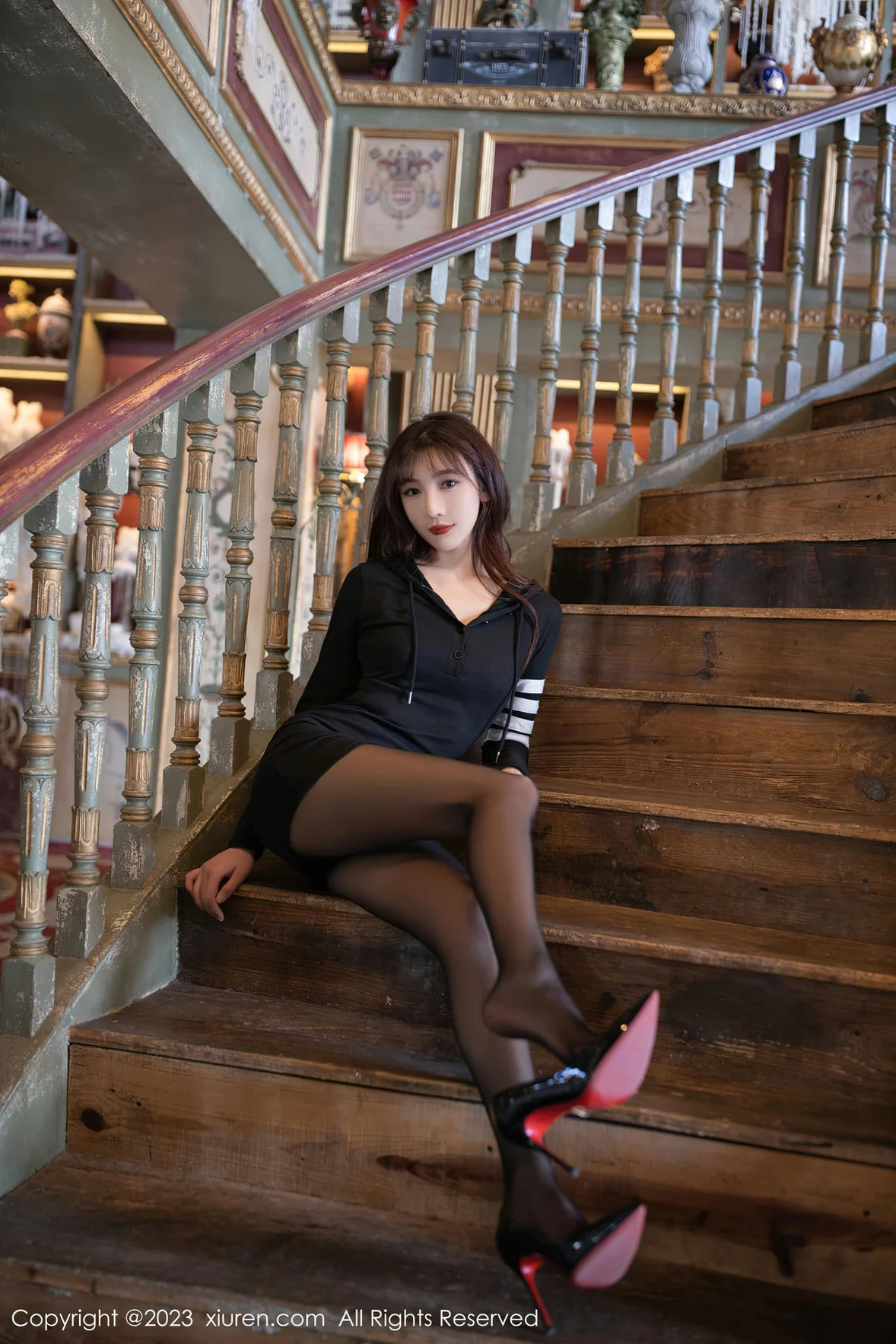 图片[5]-XiuRen 秀人 No.6925 陆萱萱 黑色运动裙性感写真 [83P]-COS写真在线网