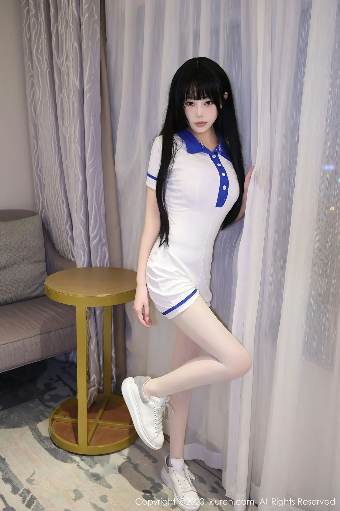 图片[2]-XiuRen 秀人 No.6985 早川京子 白色学妹清纯服饰性感写真 [82P]-COS写真在线网