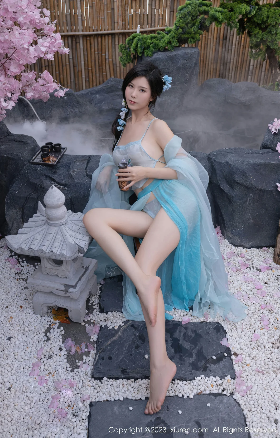 图片[5]-XiuRen 秀人 No.6991 利世 浅蓝色古装 [75P]-COS写真在线网