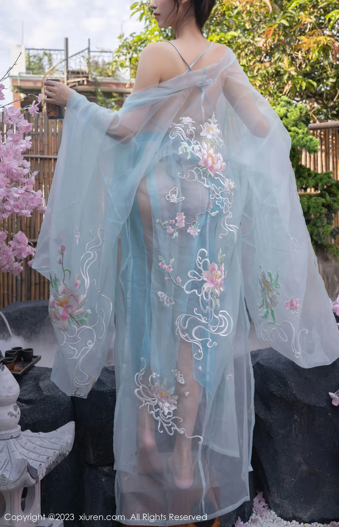 图片[6]-XiuRen 秀人 No.6991 利世 浅蓝色古装 [75P]-COS写真在线网