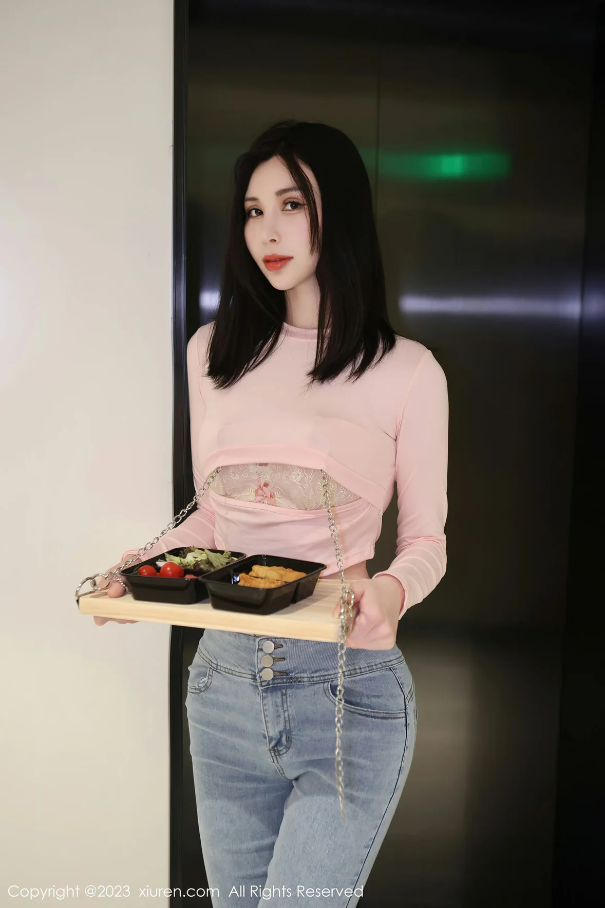 图片[2]-XiuRen 秀人 No.6992 曼柔 粉色蕾丝内衣性感写真 [83P]-COS写真在线网