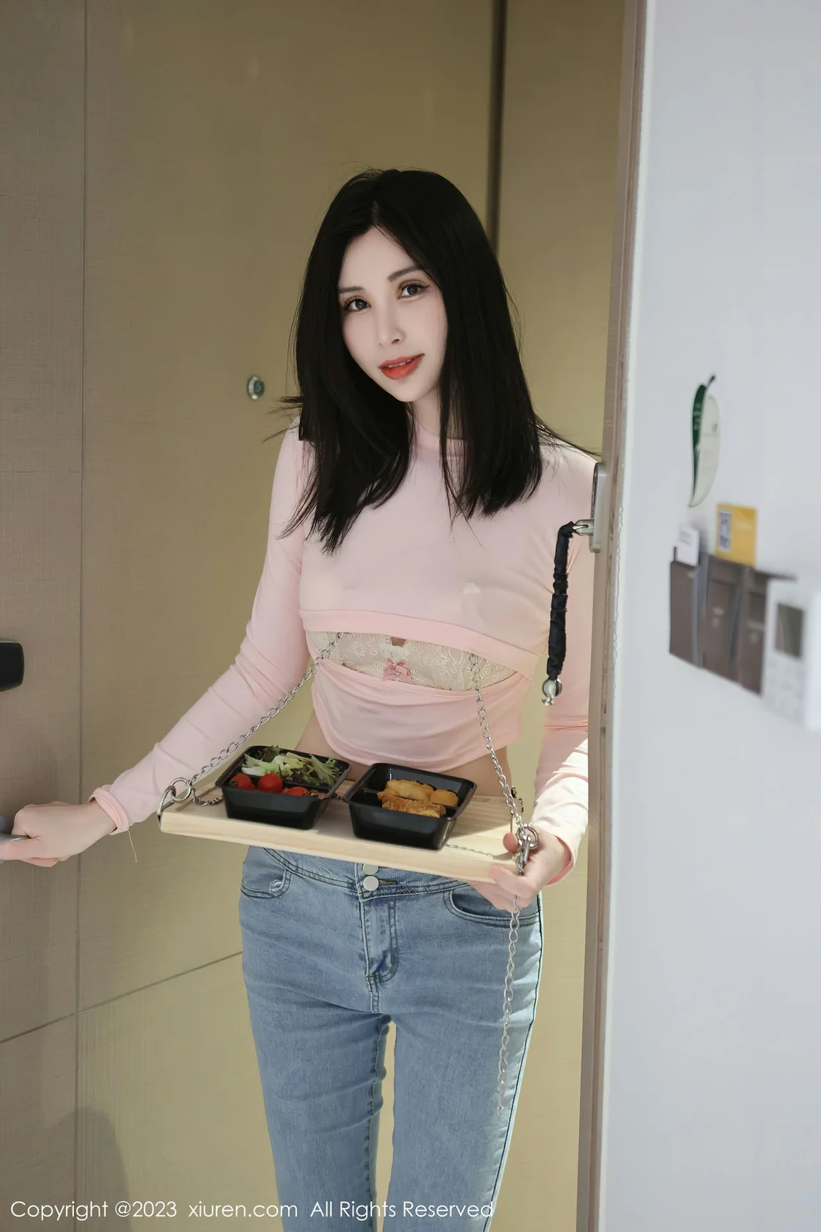 图片[6]-XiuRen 秀人 No.6992 曼柔 粉色蕾丝内衣性感写真 [83P]-COS写真在线网
