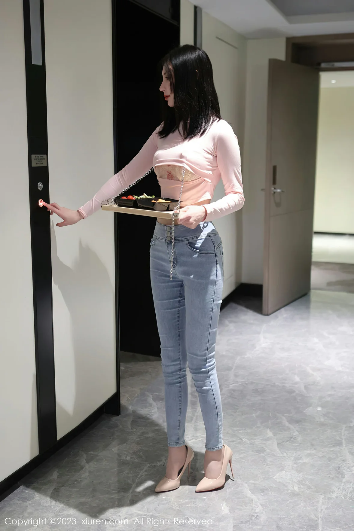 图片[3]-XiuRen 秀人 No.6992 曼柔 粉色蕾丝内衣性感写真 [83P]-COS写真在线网