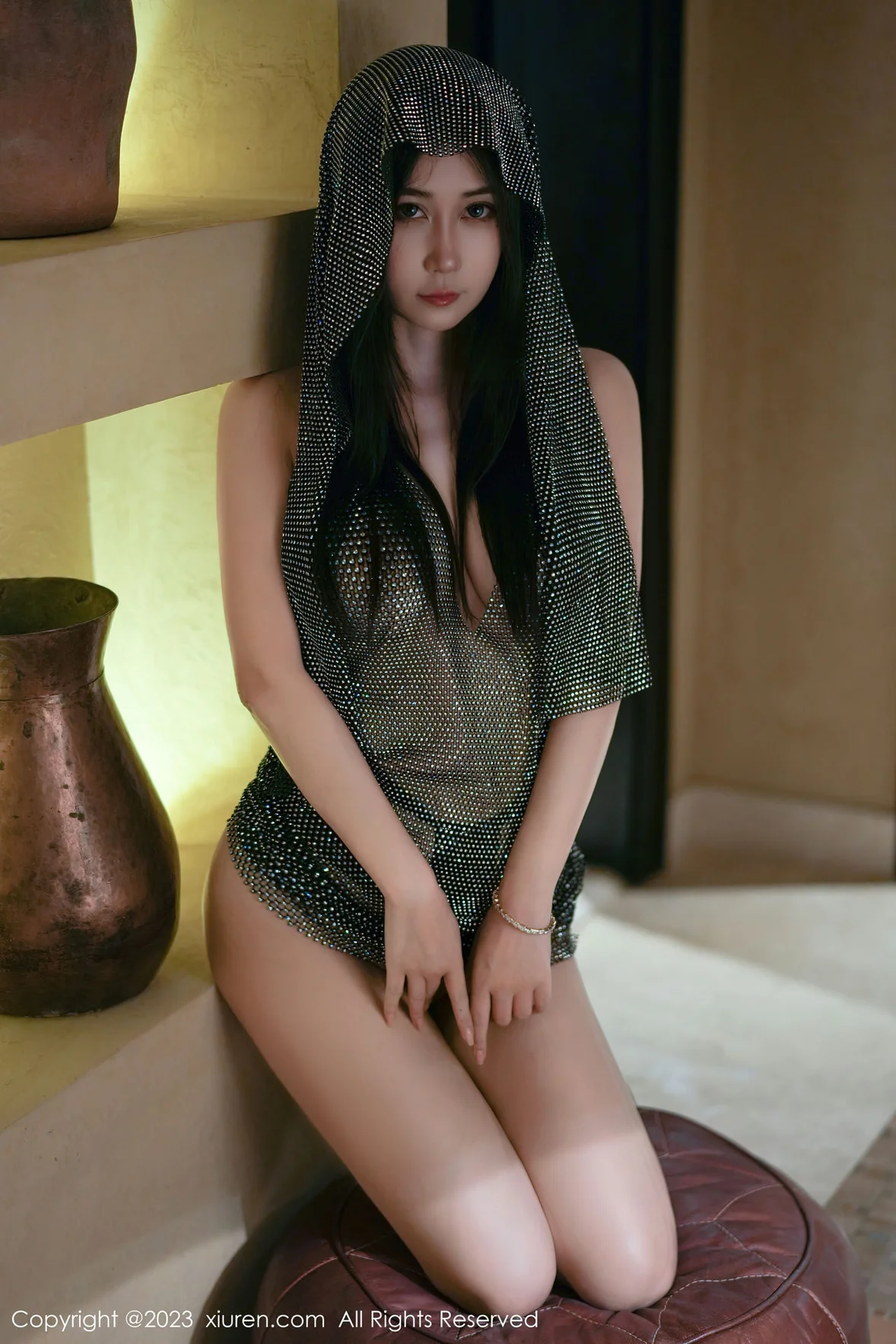 图片[6]-XiuRen 秀人 No.7003 laura阿姣 绿色轻透短裙写真 [71P]-COS写真在线网