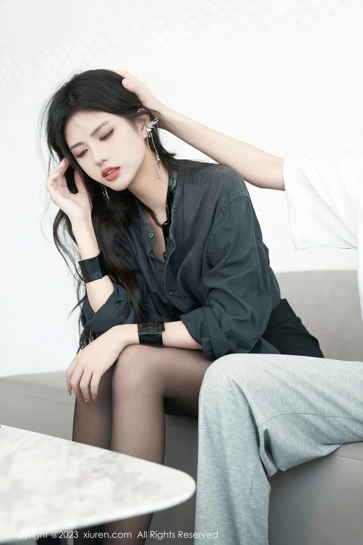 图片[3]-XiuRen 秀人 No.7100 浅浅Danny 黑色情趣性感写真 [85P]-COS写真在线网