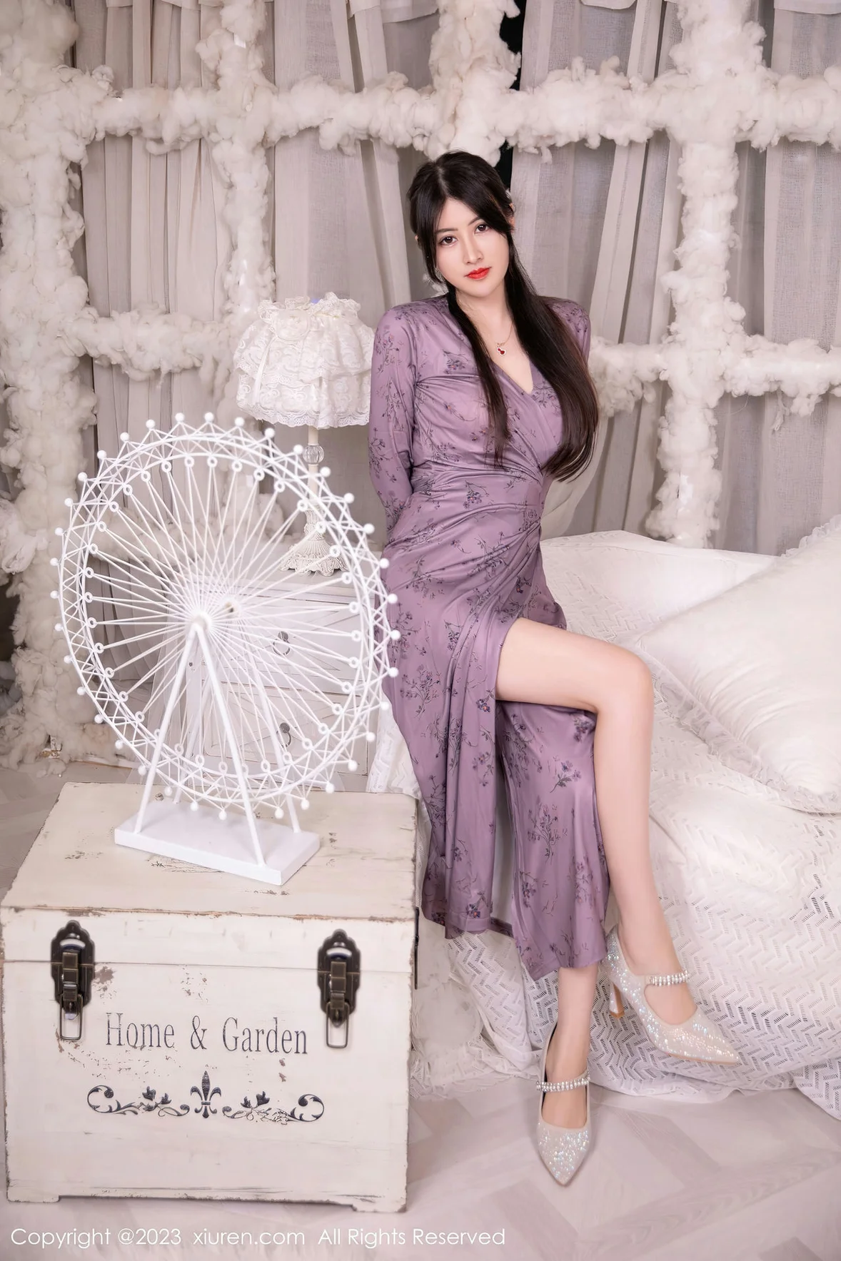 图片[6]-XiuRen 秀人 No.7126 诗诗kiki 紫色连夜长裙性感写真 [88P]-COS写真在线网