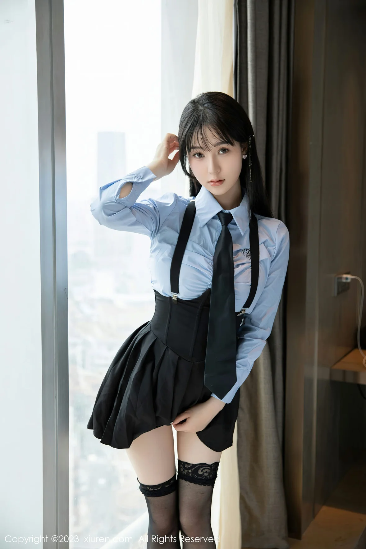 图片[5]-XiuRen 秀人 No.7140 柚琪Rich 性感学妹装扮 [77P]-COS写真在线网