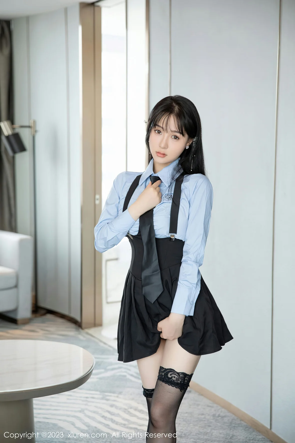 图片[6]-XiuRen 秀人 No.7140 柚琪Rich 性感学妹装扮 [77P]-COS写真在线网