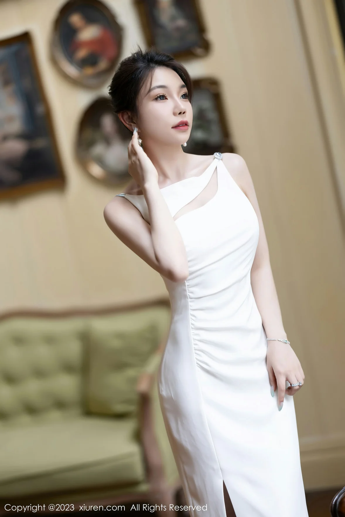 图片[5]-XiuRen 秀人 No.7155 徐莉芝Booty 白色蕾丝性感写真 [91P]-COS写真在线网