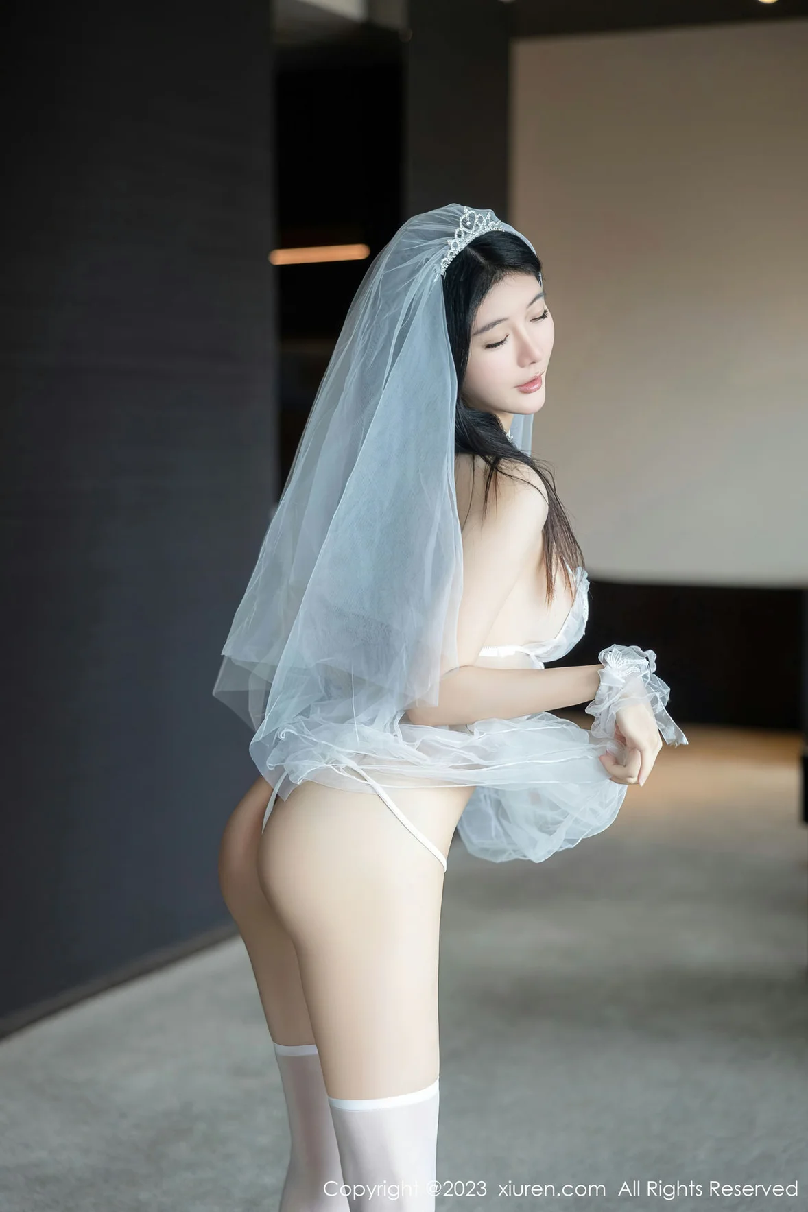 图片[3]-XiuRen 秀人 No.7165 幼幼 情趣婚纱服饰性感写真 [90P]-COS写真在线网