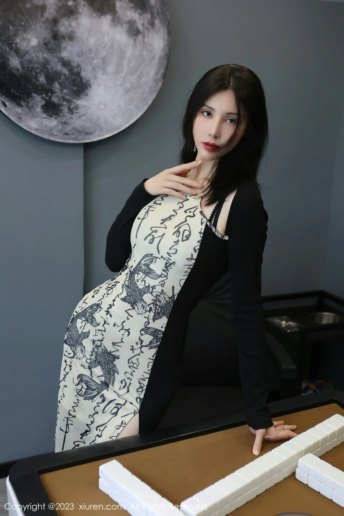 图片[2]-XiuRen 秀人 No.7178 曼柔 中国风连衣长裙性感写真 [74P]-COS写真在线网