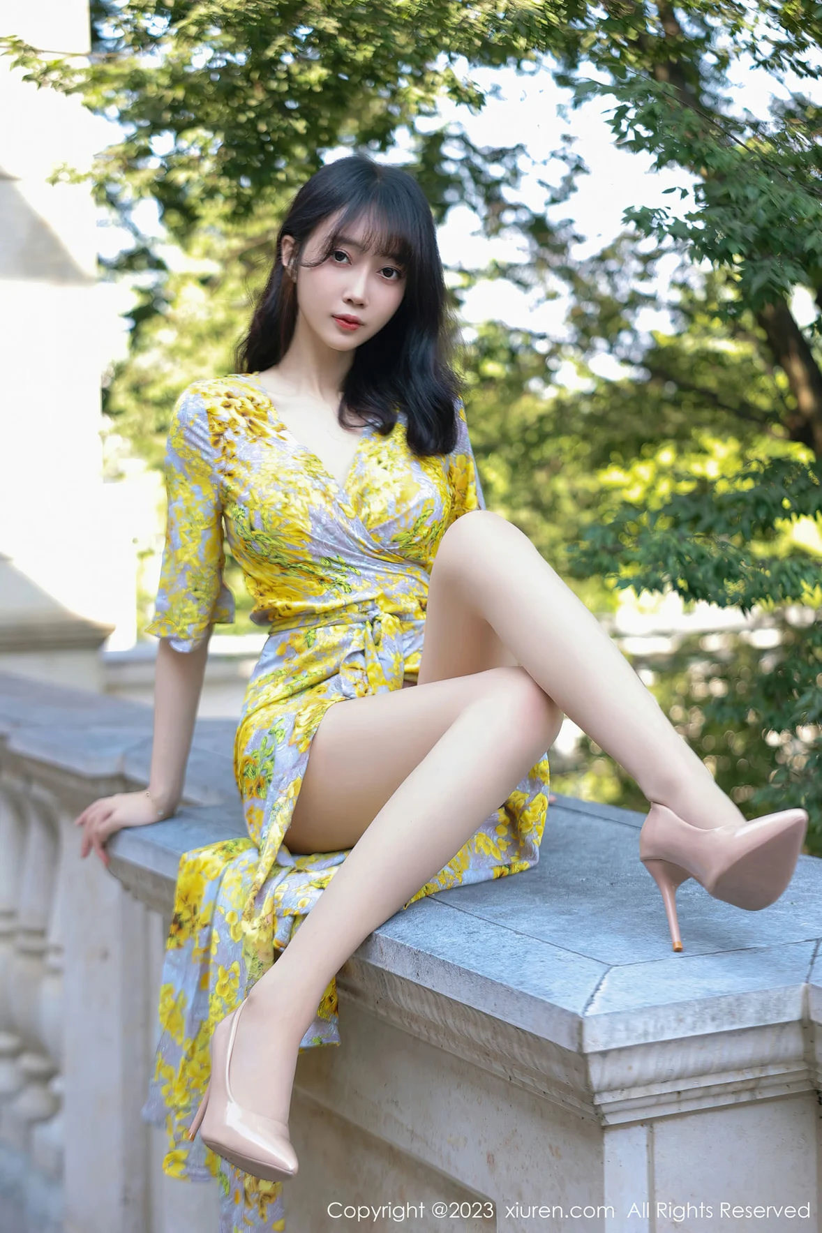 图片[4]-XiuRen 秀人 No.7186 玥儿玥er 花纹长裙杭州旅拍 [72P]-COS写真在线网