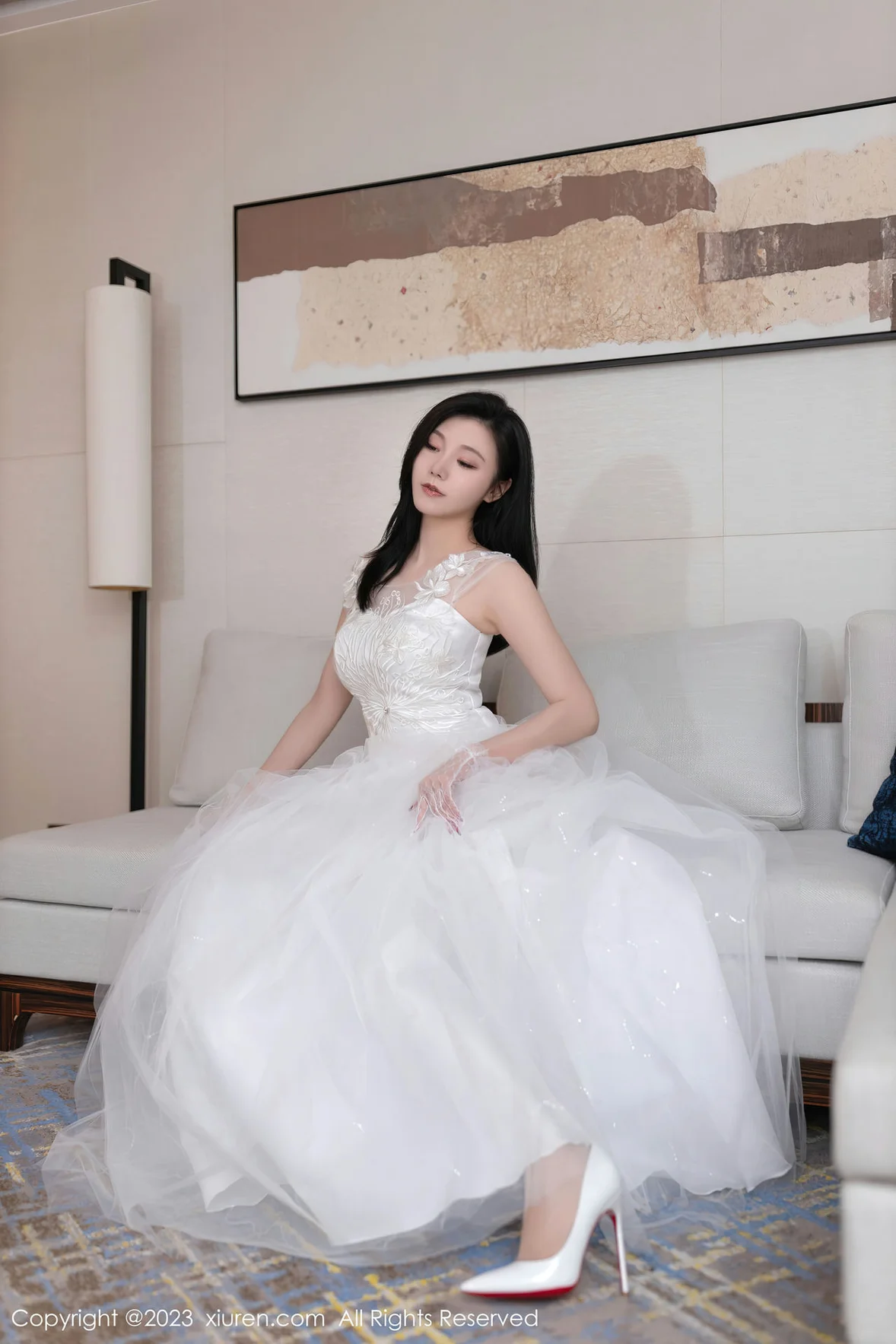 图片[6]-XiuRen 秀人 No.7201 安然anran 白色婚纱性感写真 [80P]-COS写真在线网