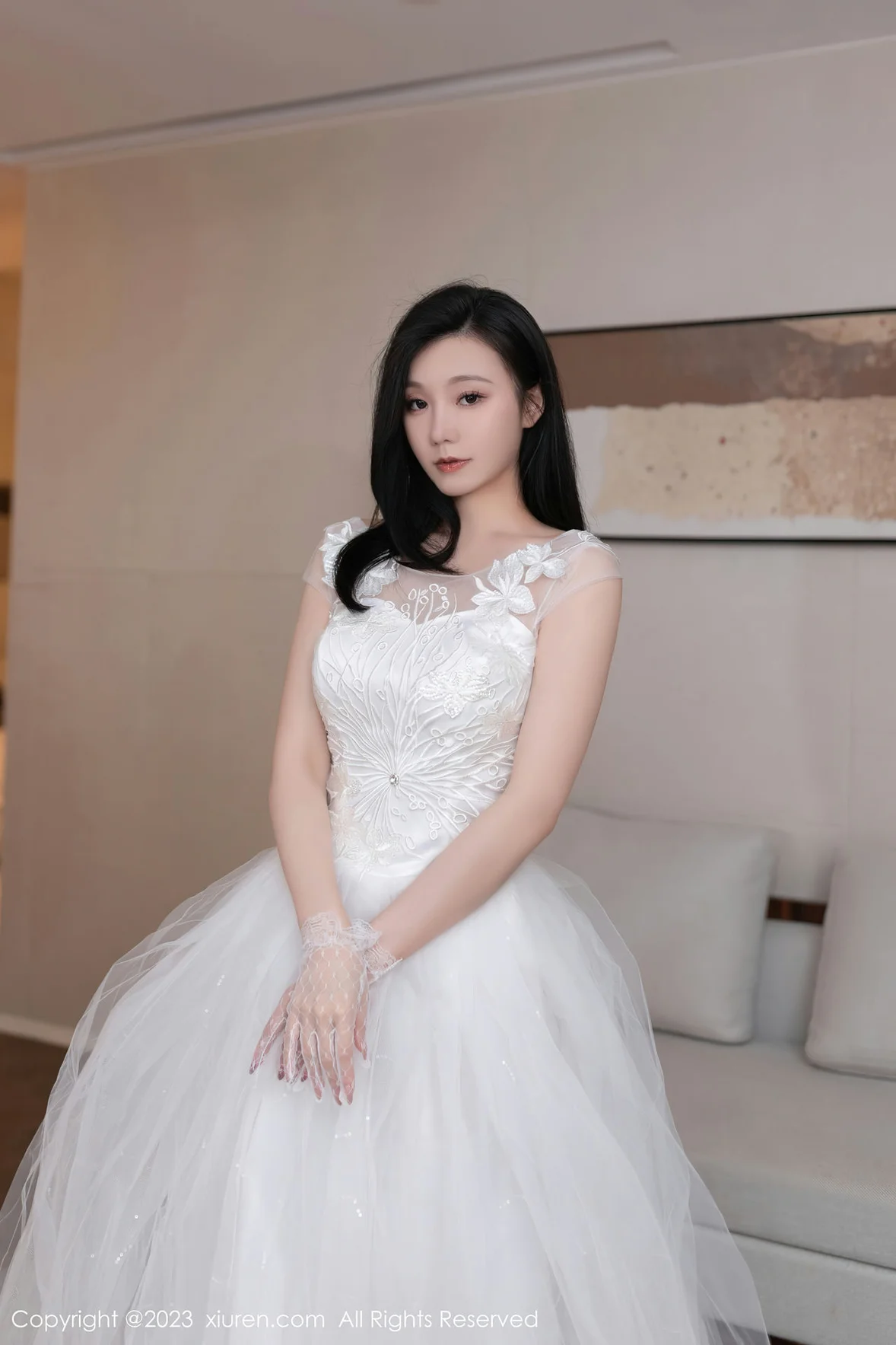 图片[4]-XiuRen 秀人 No.7201 安然anran 白色婚纱性感写真 [80P]-COS写真在线网
