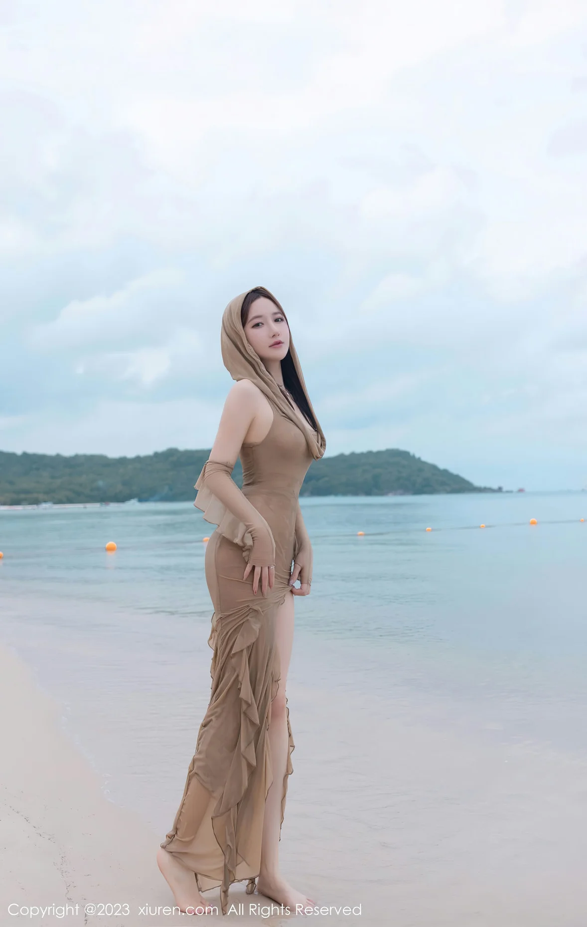 图片[5]-XiuRen 秀人 No.7288 鱼子酱Fish 沙滩渔网性感写真 [78P]-COS写真在线网