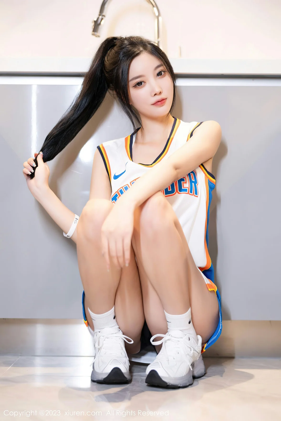 图片[6]-XiuRen 秀人 No.7304 杨晨晨Yome 白色运动服浙江安吉旅拍 [87P]-COS写真在线网