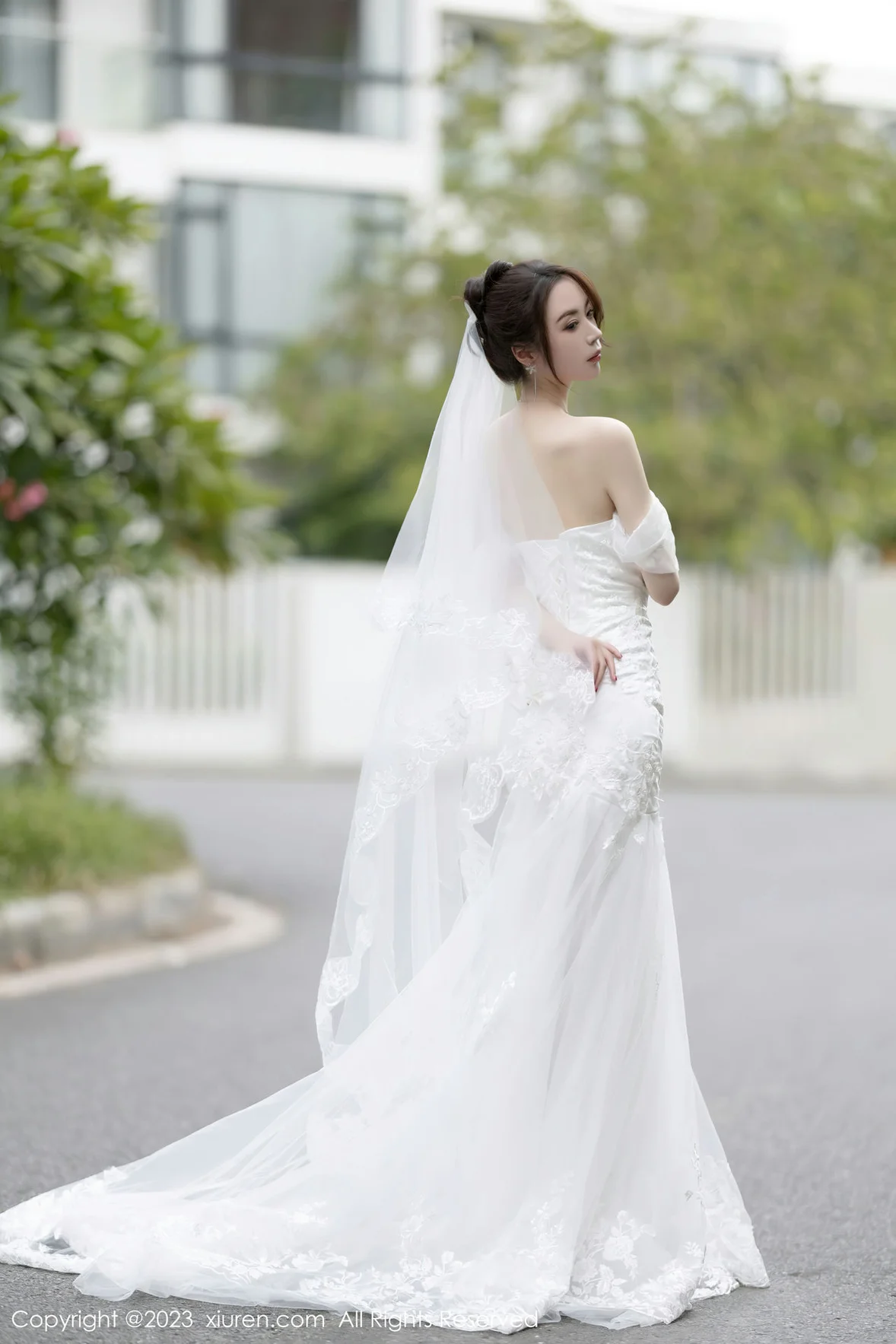 图片[6]-XiuRen 秀人 No.7310 梦心玥 白色婚纱服饰安吉旅拍 [84P]-COS写真在线网
