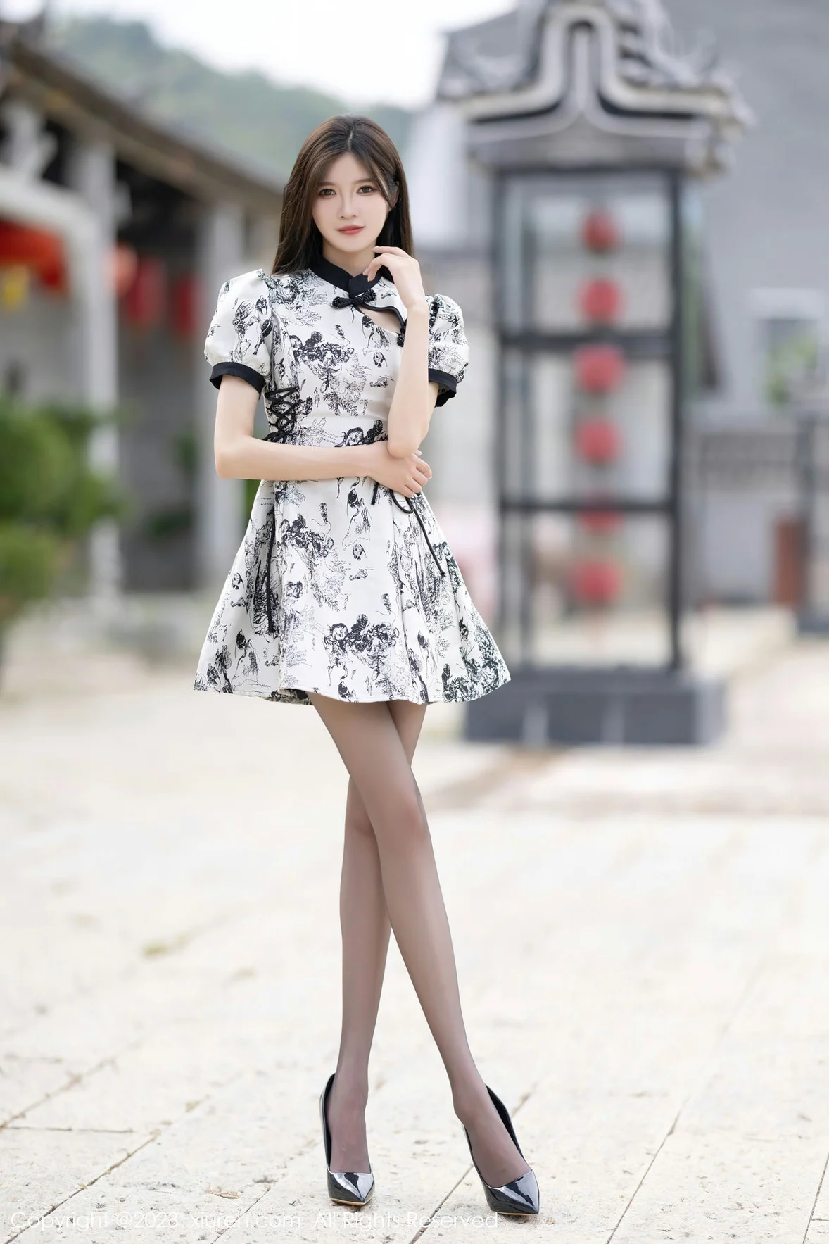 图片[4]-秀人网 No.7320 程程程- 香肩蕾丝内衣安吉旅拍 [84P]-COS写真在线网