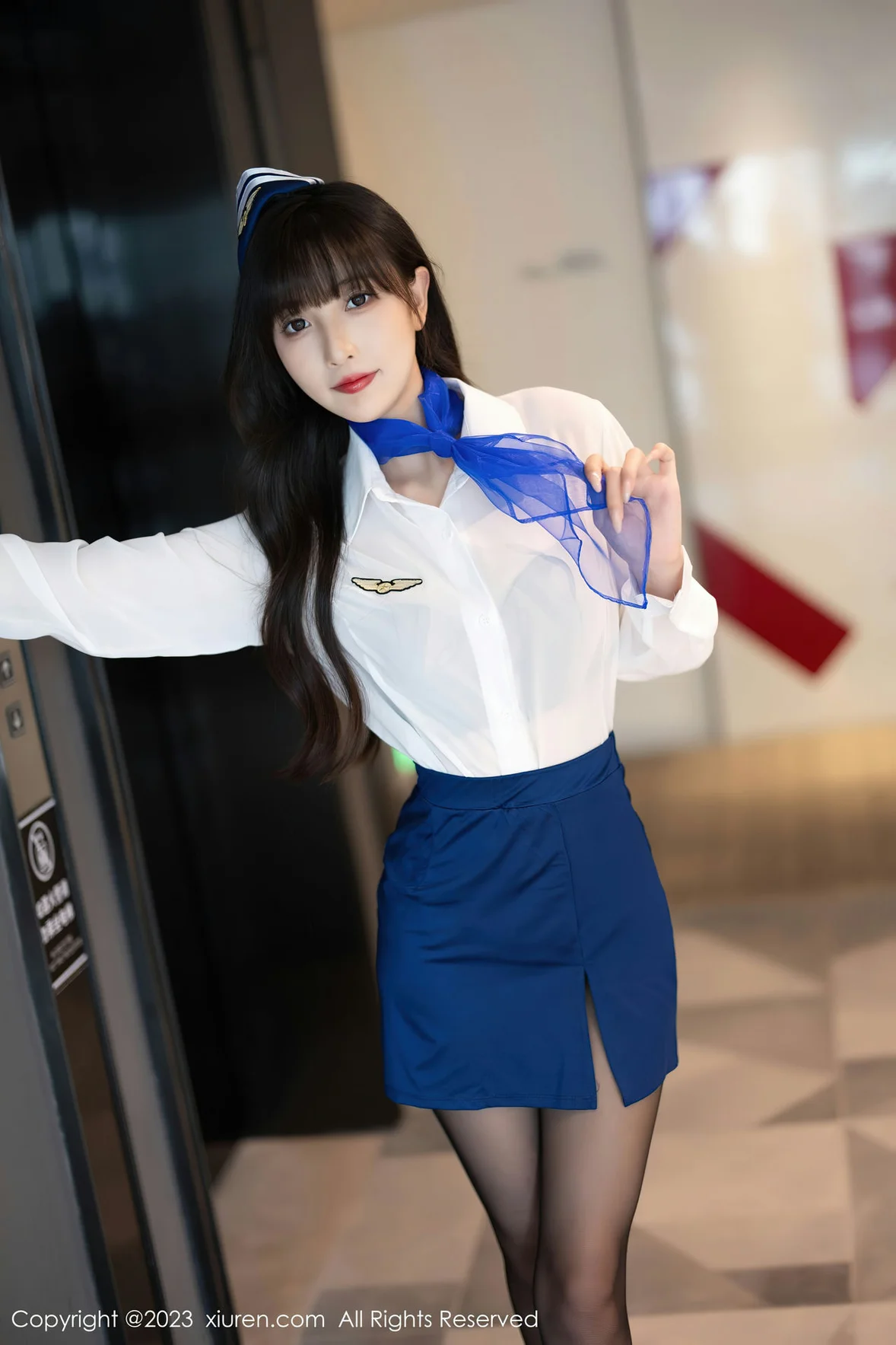 图片[4]-秀人网 No.7347 林星阑 空姐制服安吉旅拍 [84P]-COS写真在线网