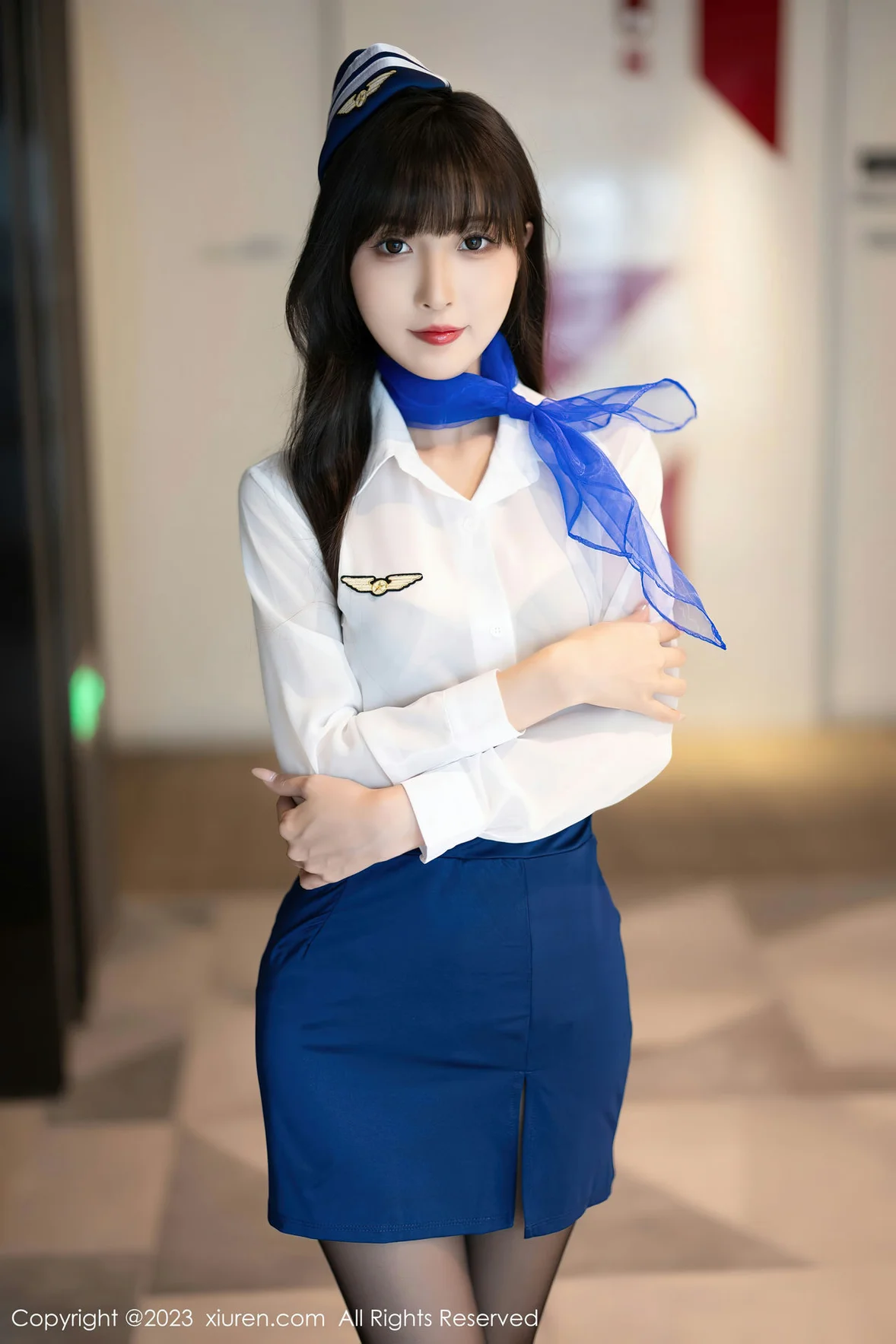 图片[5]-秀人网 No.7347 林星阑 空姐制服安吉旅拍 [84P]-COS写真在线网