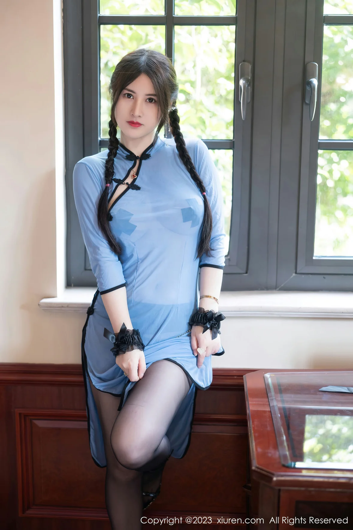图片[6]-XiuRen 秀人 No.7357 诗诗kiki 轻透旗袍性感写真 [85P]-COS写真在线网