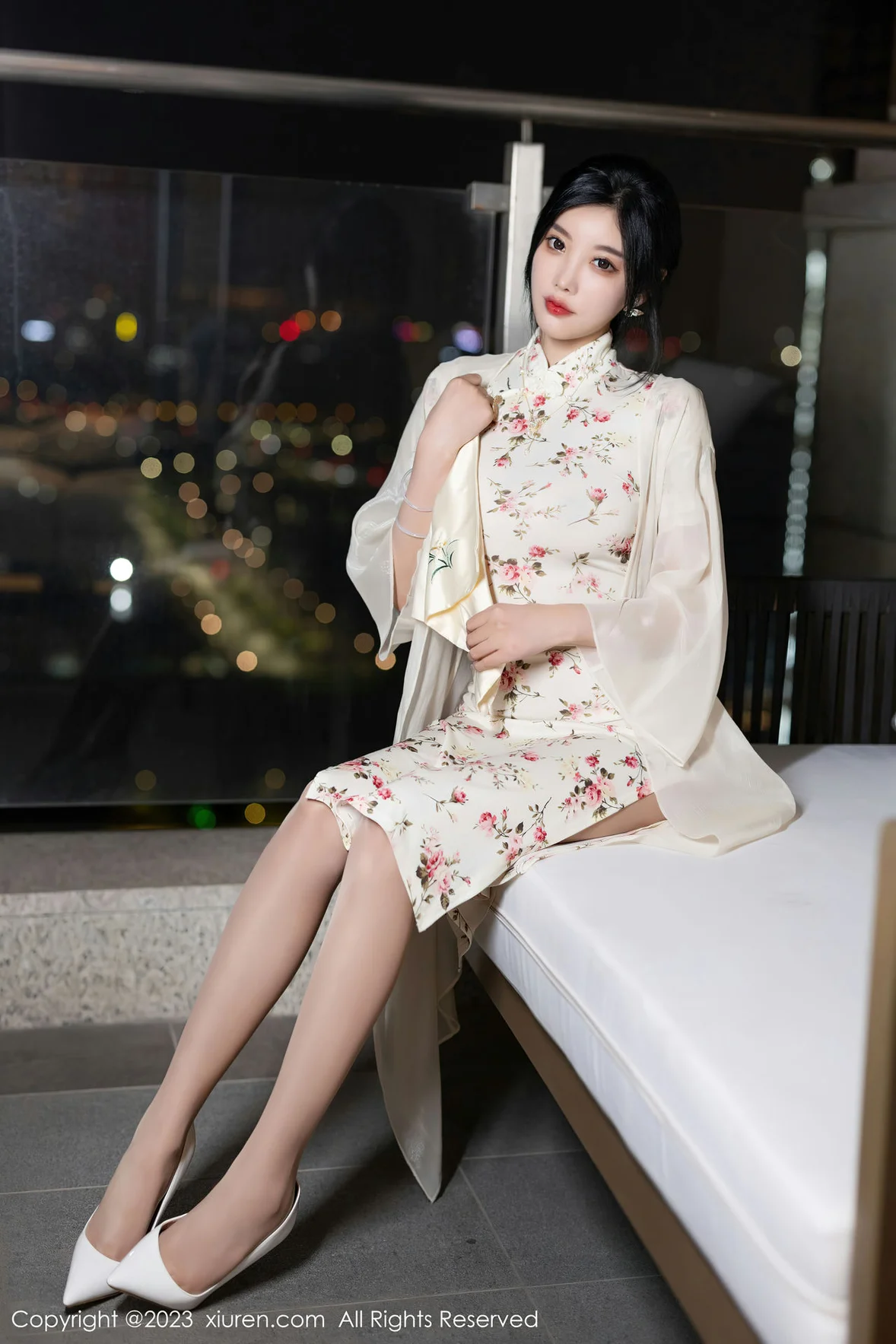 图片[6]-秀人网 No.7363 杨晨晨Yome 碎花旗袍浙江安吉旅拍 [87P]-COS写真在线网