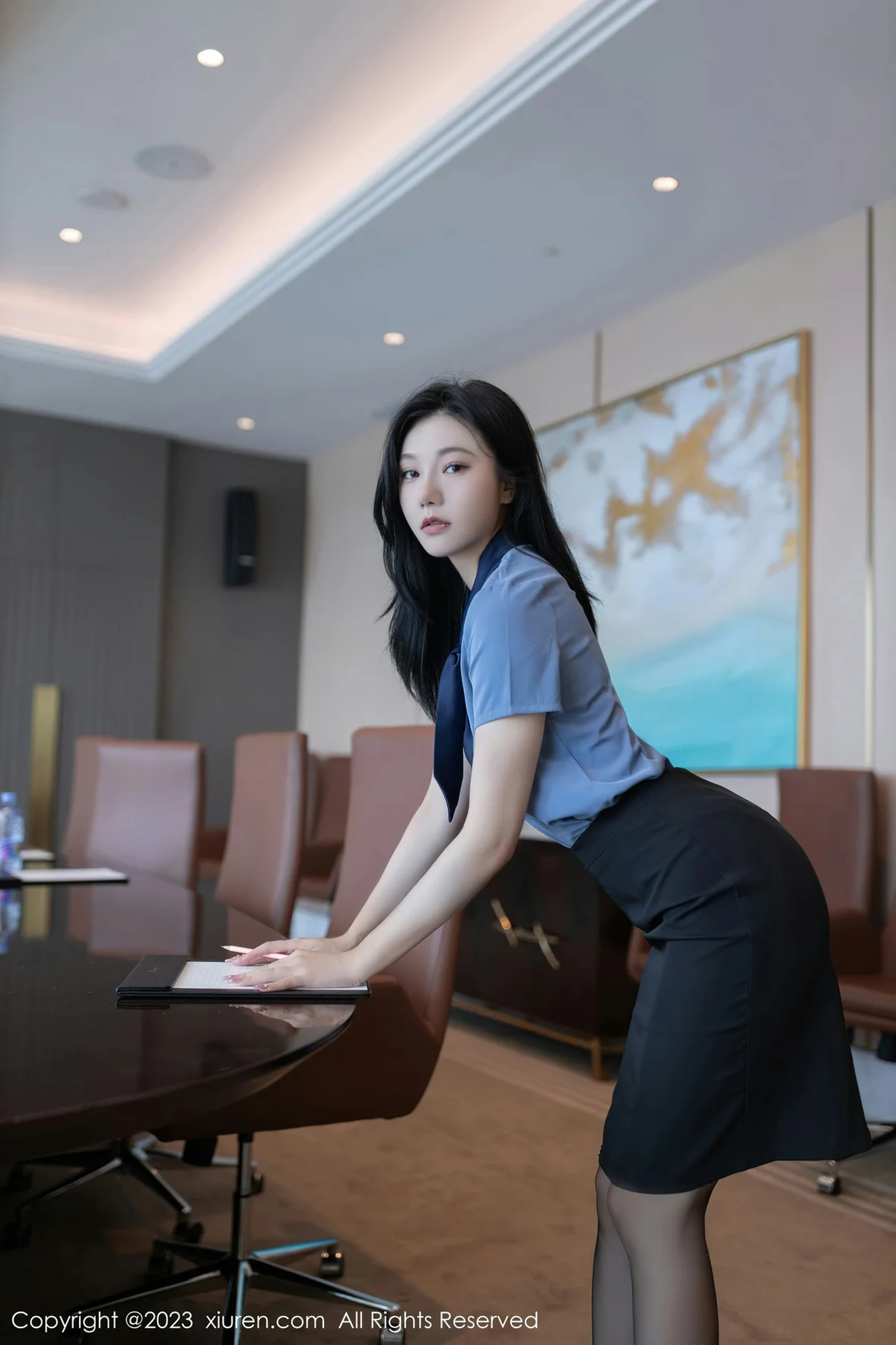 图片[2]-秀人网 No.7409 安然anran OL职员性感写真 [80P]-COS写真在线网