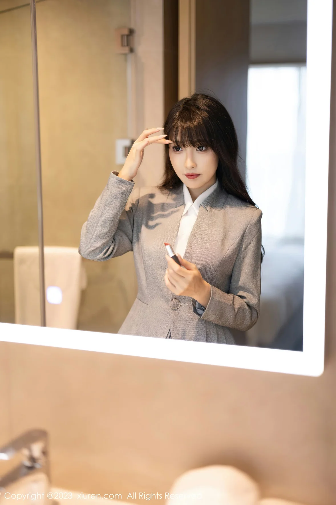 图片[3]-秀人网 No.7422 林星阑 OL职场安吉旅拍 [86P]-COS写真在线网