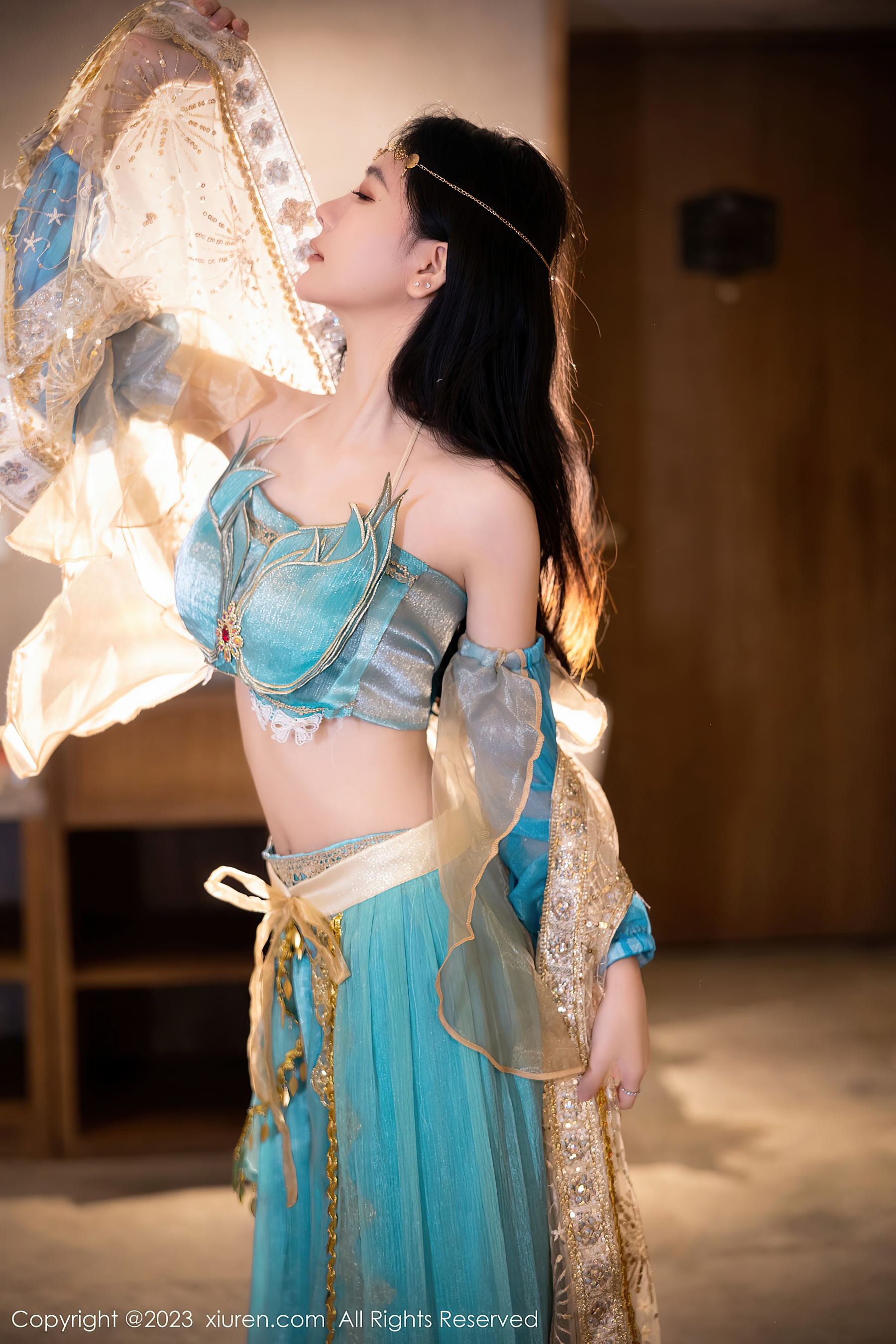 图片[6]-XiuRen 秀人 No.7469 幼幼 西域舞娘美腿-COS写真在线网