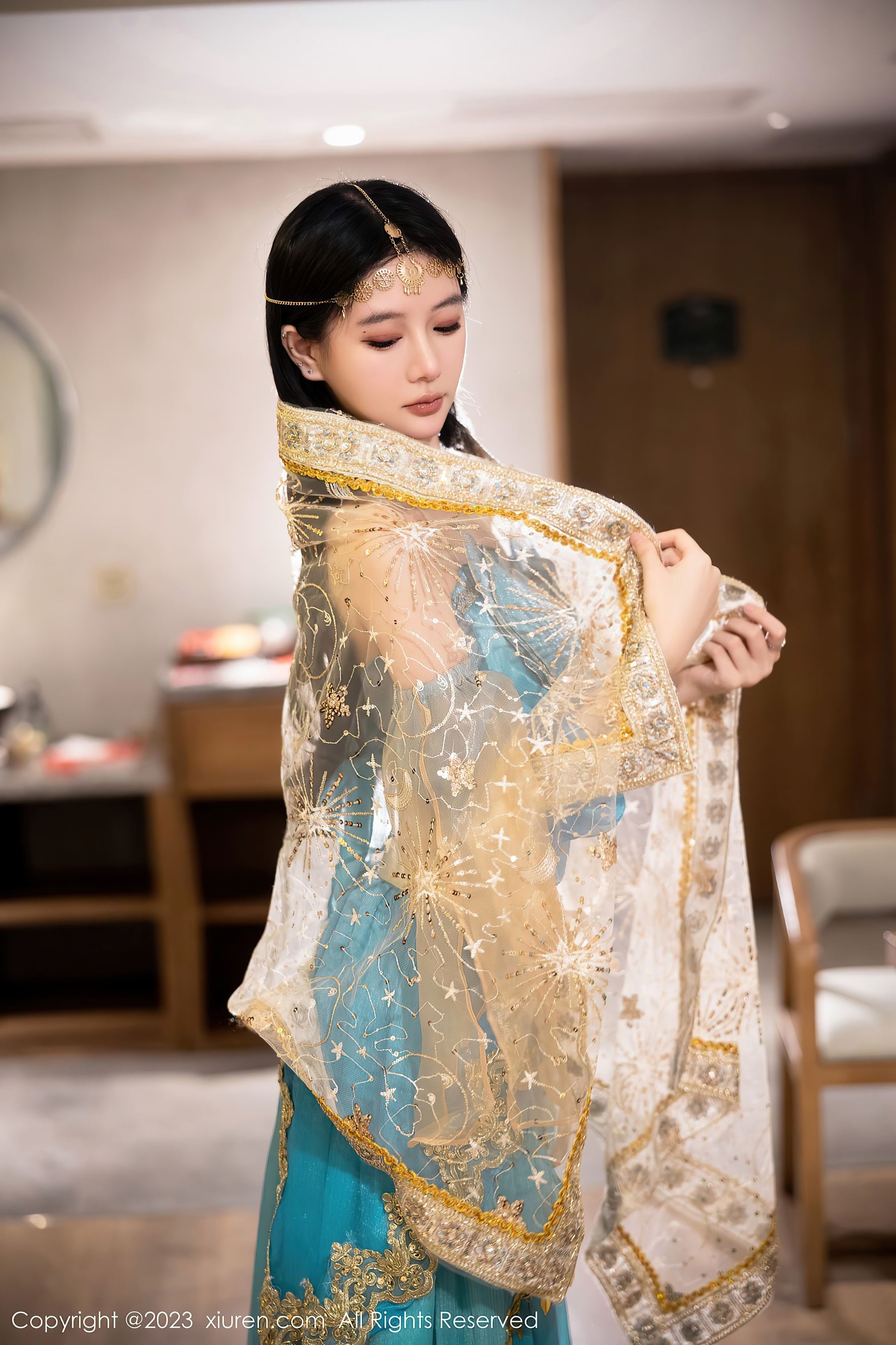 图片[3]-XiuRen 秀人 No.7469 幼幼 西域舞娘美腿-COS写真在线网