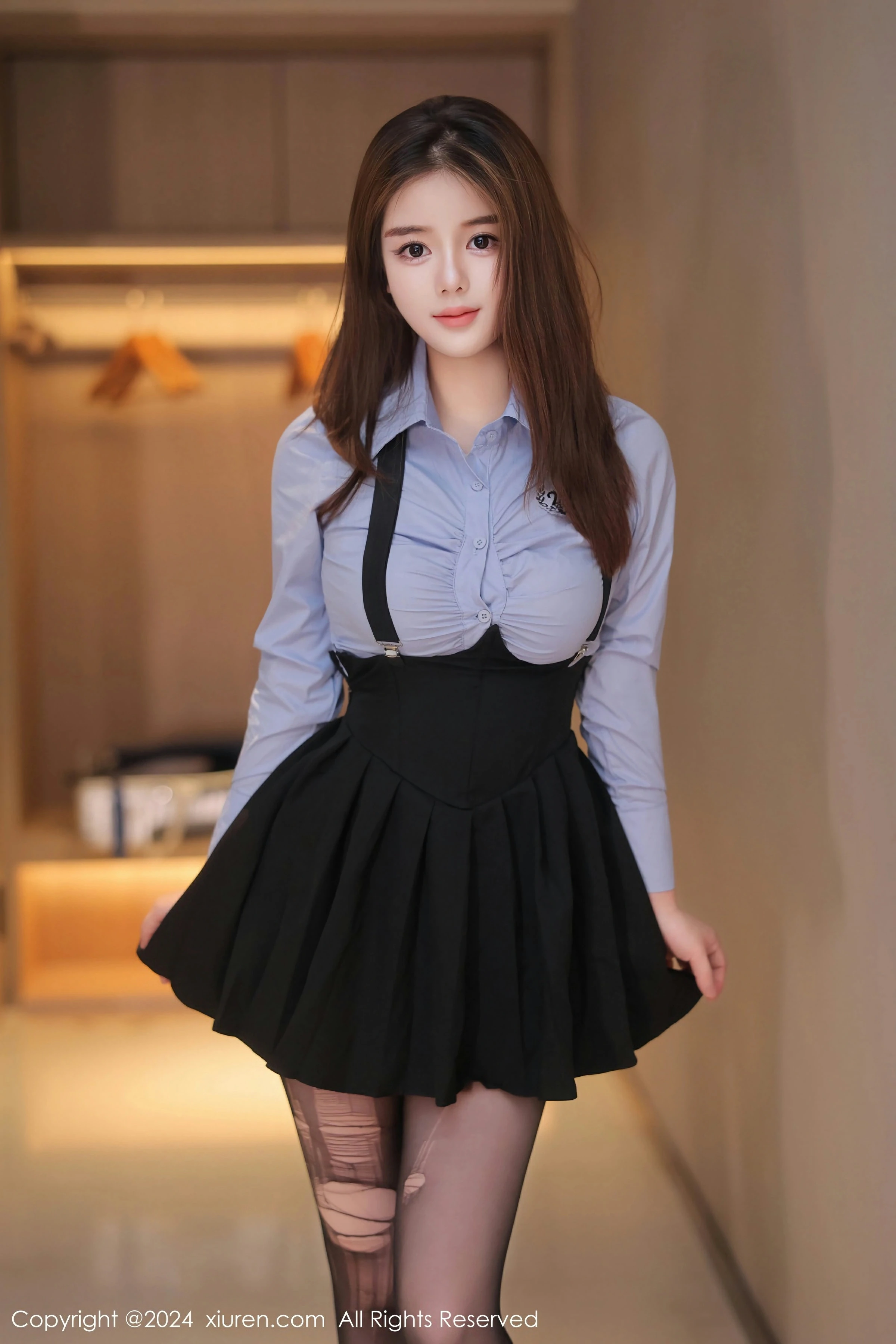 图片[2]-XiuRen 秀人 No.8666 新人模特 白乐乐 [77P]-COS写真在线网