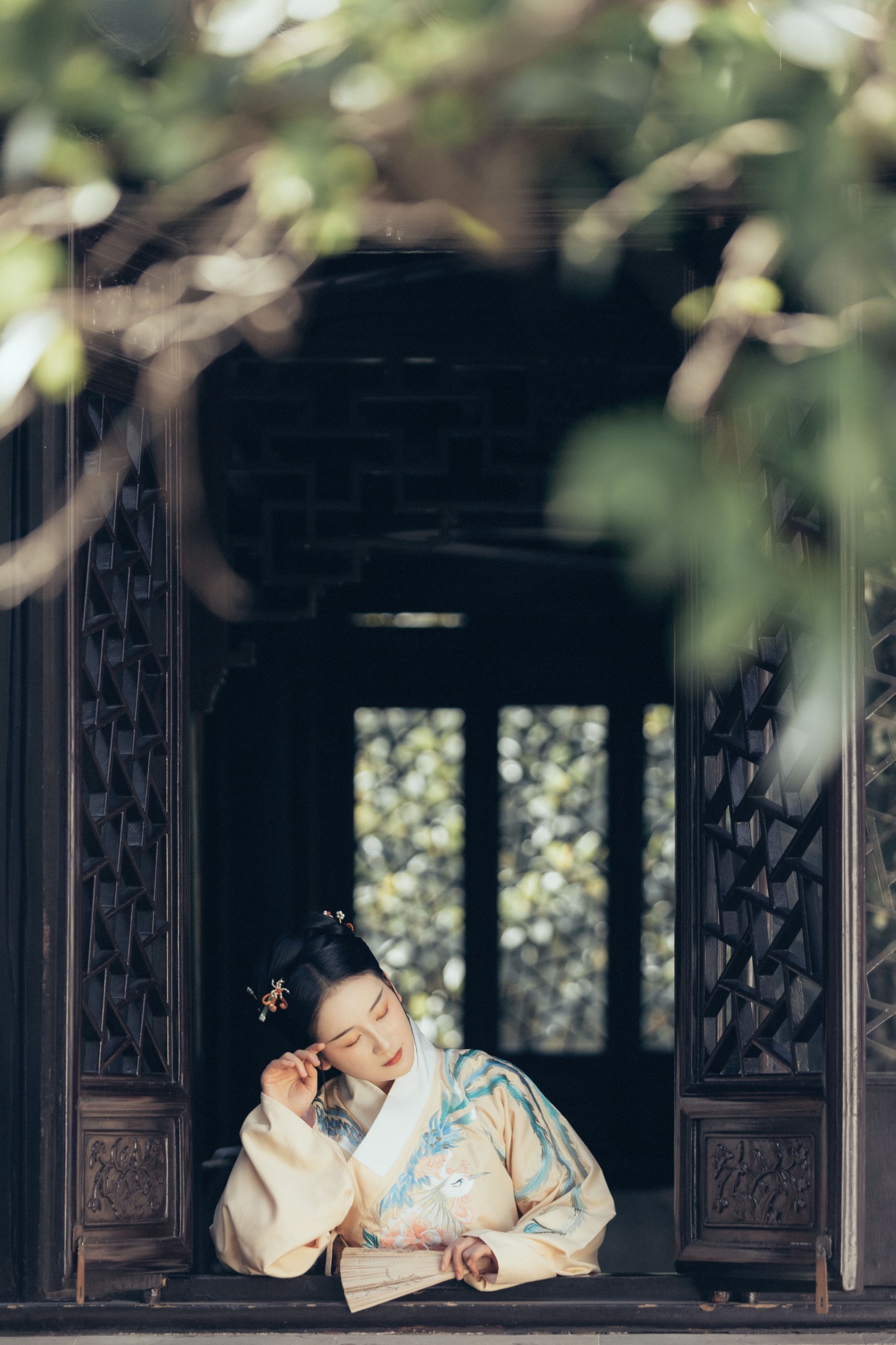 图片[4]-淡蓝色忧伤静流淌 – 《春词》[25P]-COS写真在线网