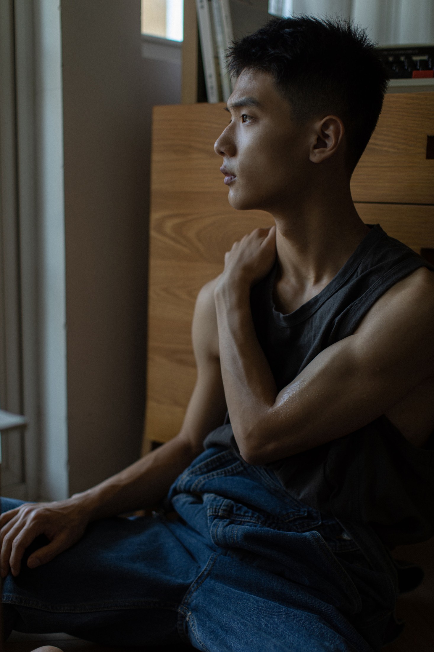 图片[4]-周安 – 《背带裤男孩》[35P]-COS写真在线网