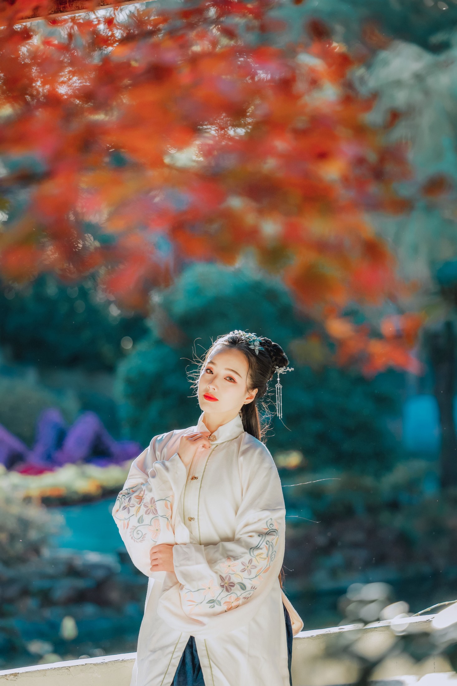图片[5]-鹿呦 – 《枫林晚》[25P]-COS写真在线网