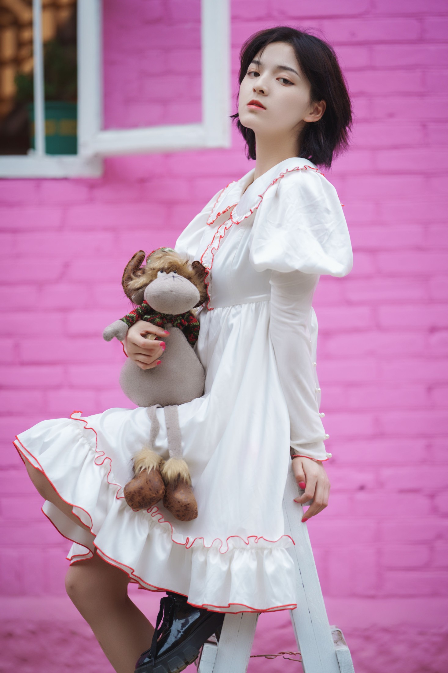 图片[6]-冯玉憬 – 《初次邂逅，超高颜值的粉红少女》[23P]-COS写真在线网