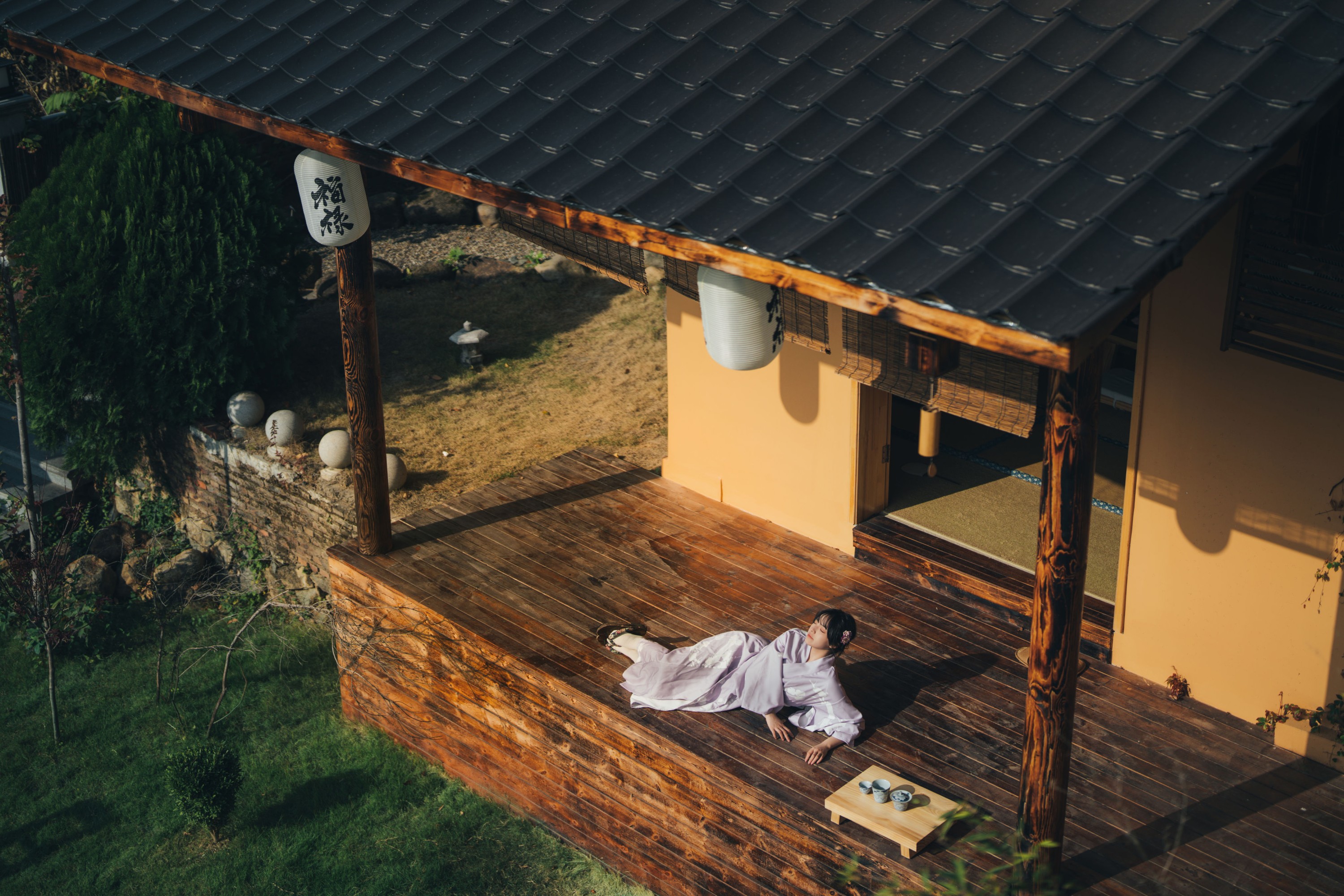 冯玉憬 – 《和风物语，日式庭院里的少女写真》[56P] - 秀人网免费无水印在线套图写真