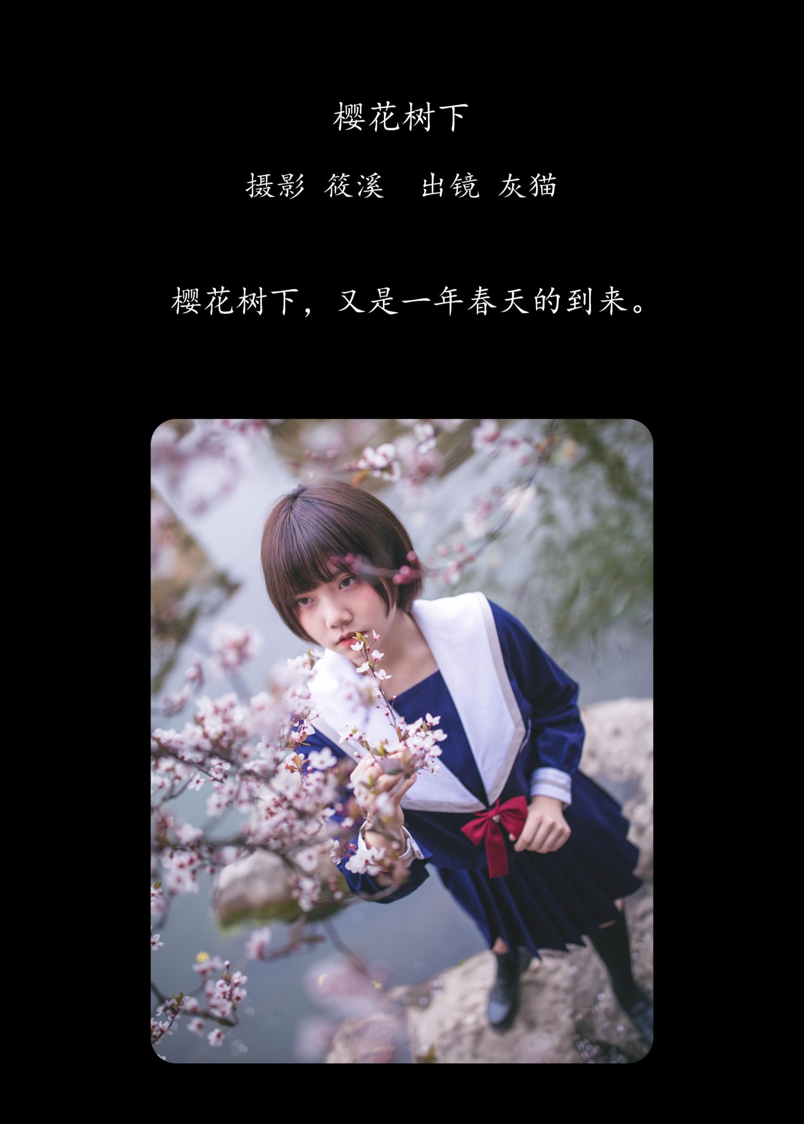 图片[2]-灰猫 – 《樱花树下》[20P]-COS写真在线网