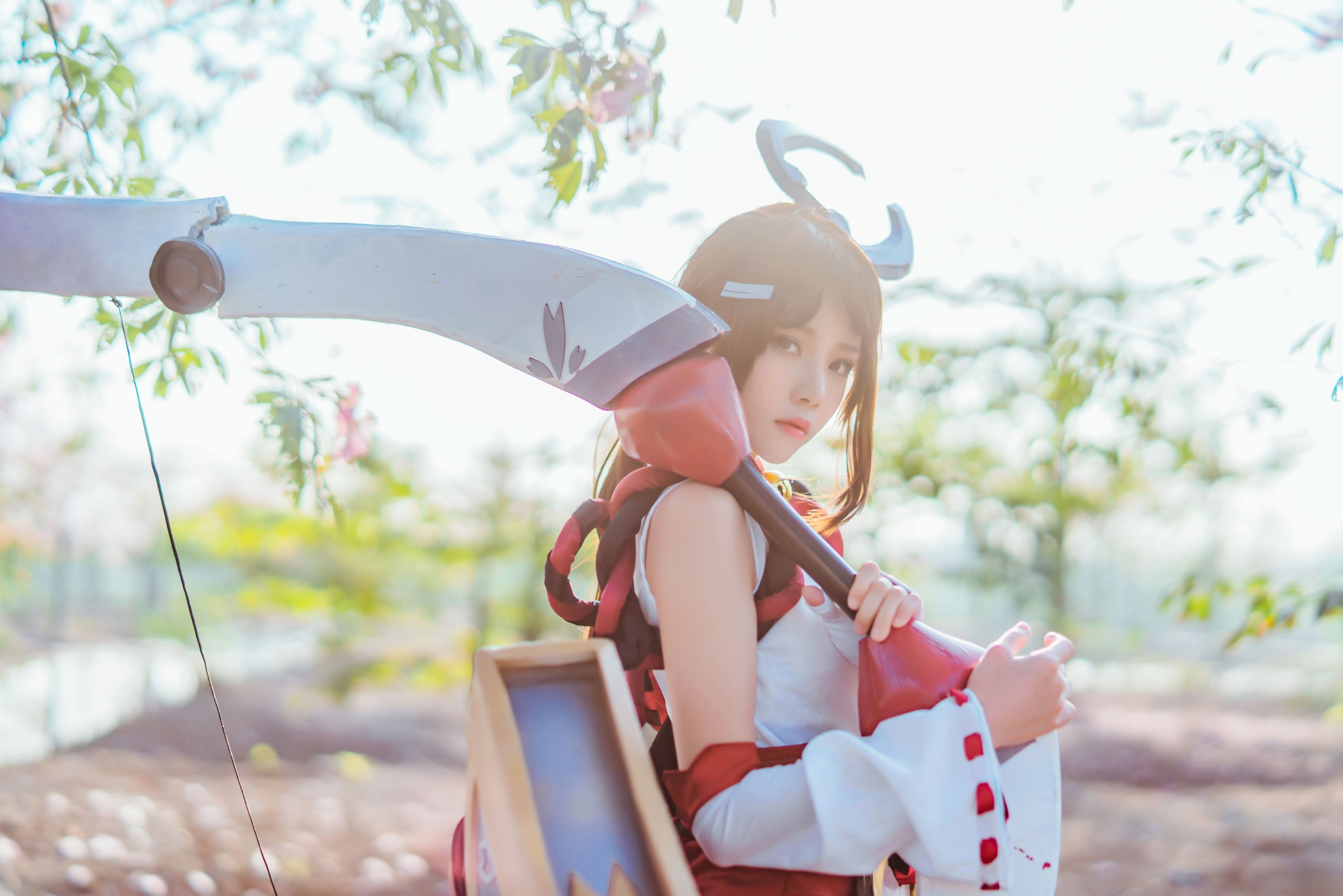 图片[4]-桜桃喵 – 《花见巫女》[33P]-COS写真在线网