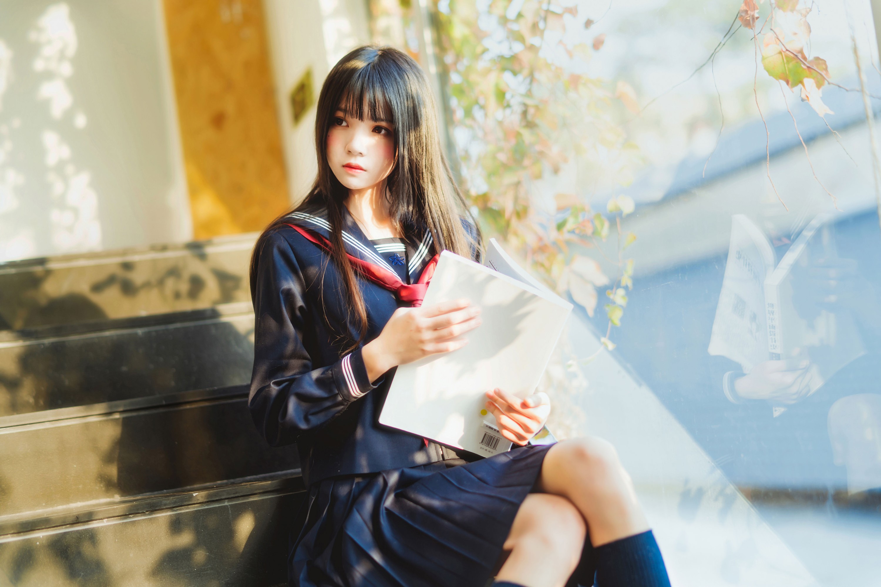 图片[4]-桜桃喵 – 《午后高校少女》[42P]-COS写真在线网