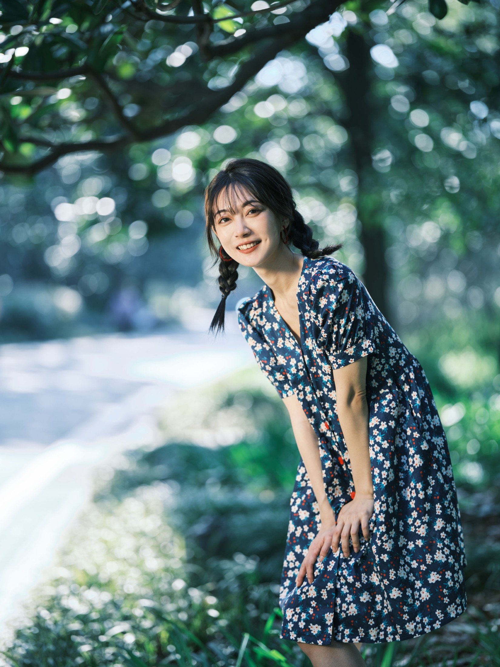 图片[3]-飞鸟咕咕- – 《复古碎花裙》[31P]-COS写真在线网