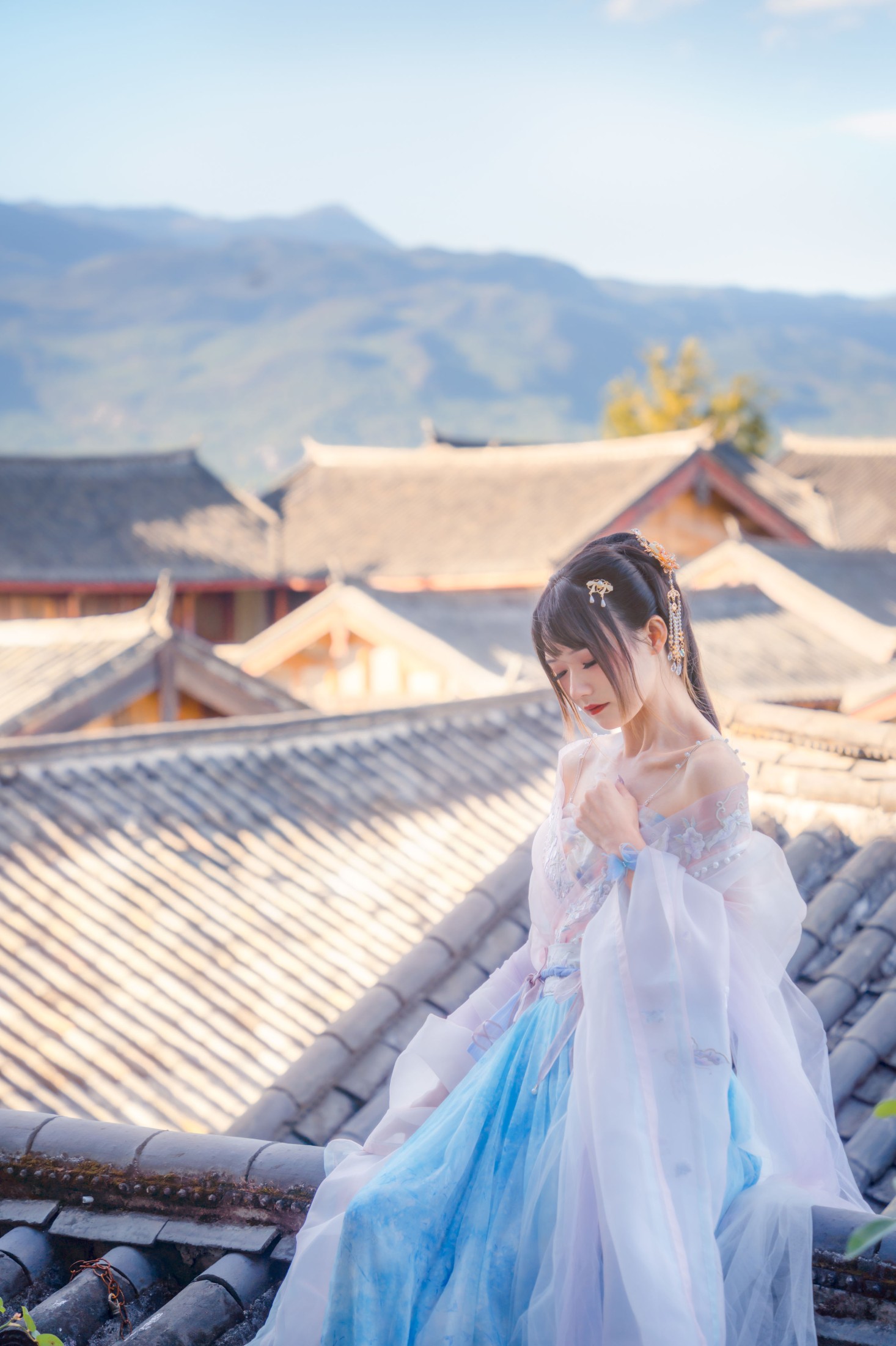 图片[3]-兔子Zzz不吃胡萝卜 – 《丽江屋顶》[23P]-COS写真在线网
