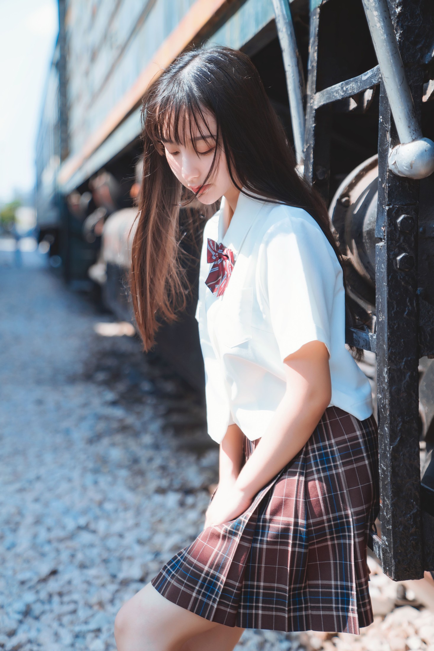 图片[3]-鲁鲁羽落子 – 《青春列车》[32P]-COS写真在线网