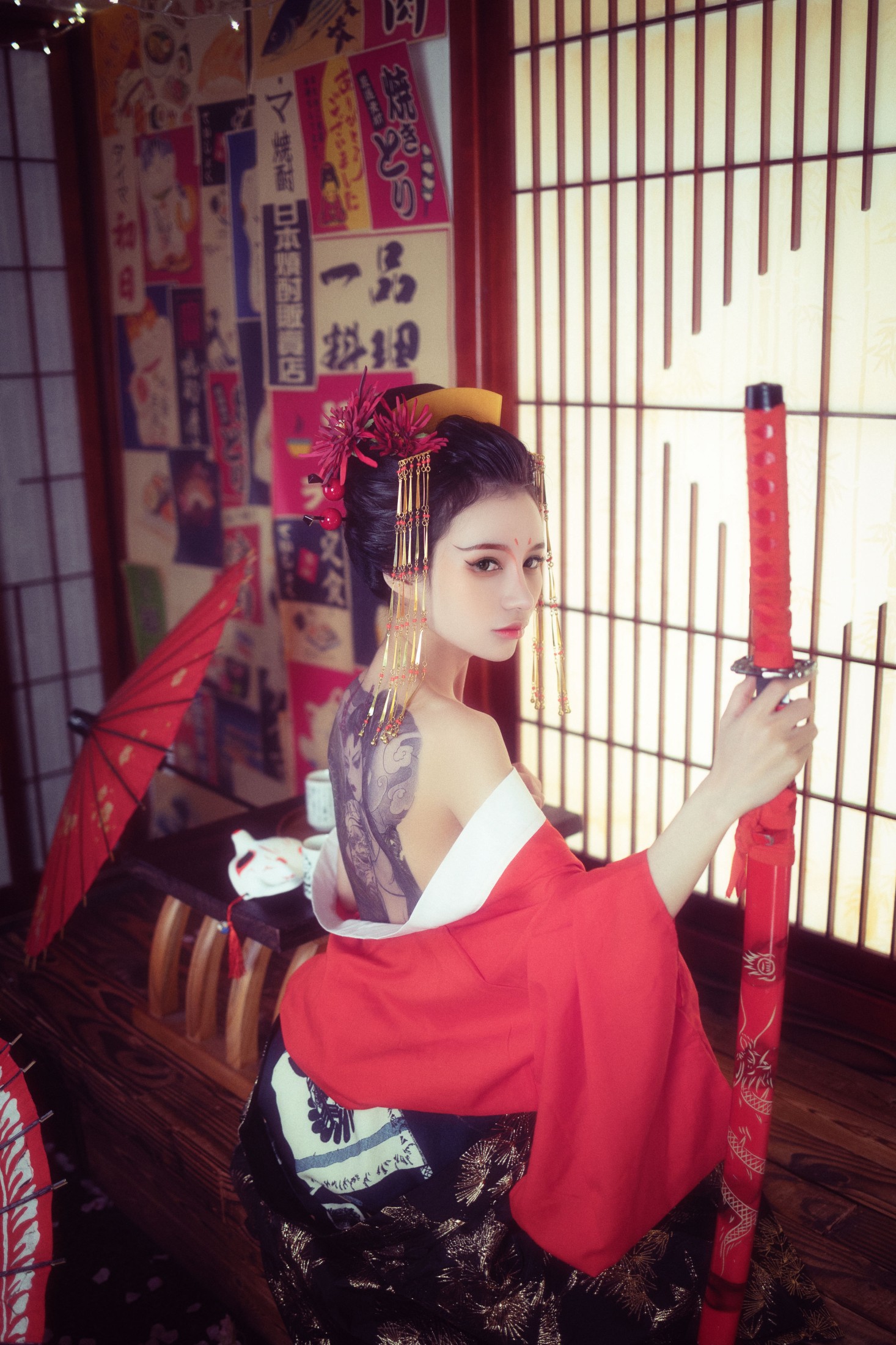 图片[3]-可爱温泉蛋 – 《花魁》[24P]-COS写真在线网