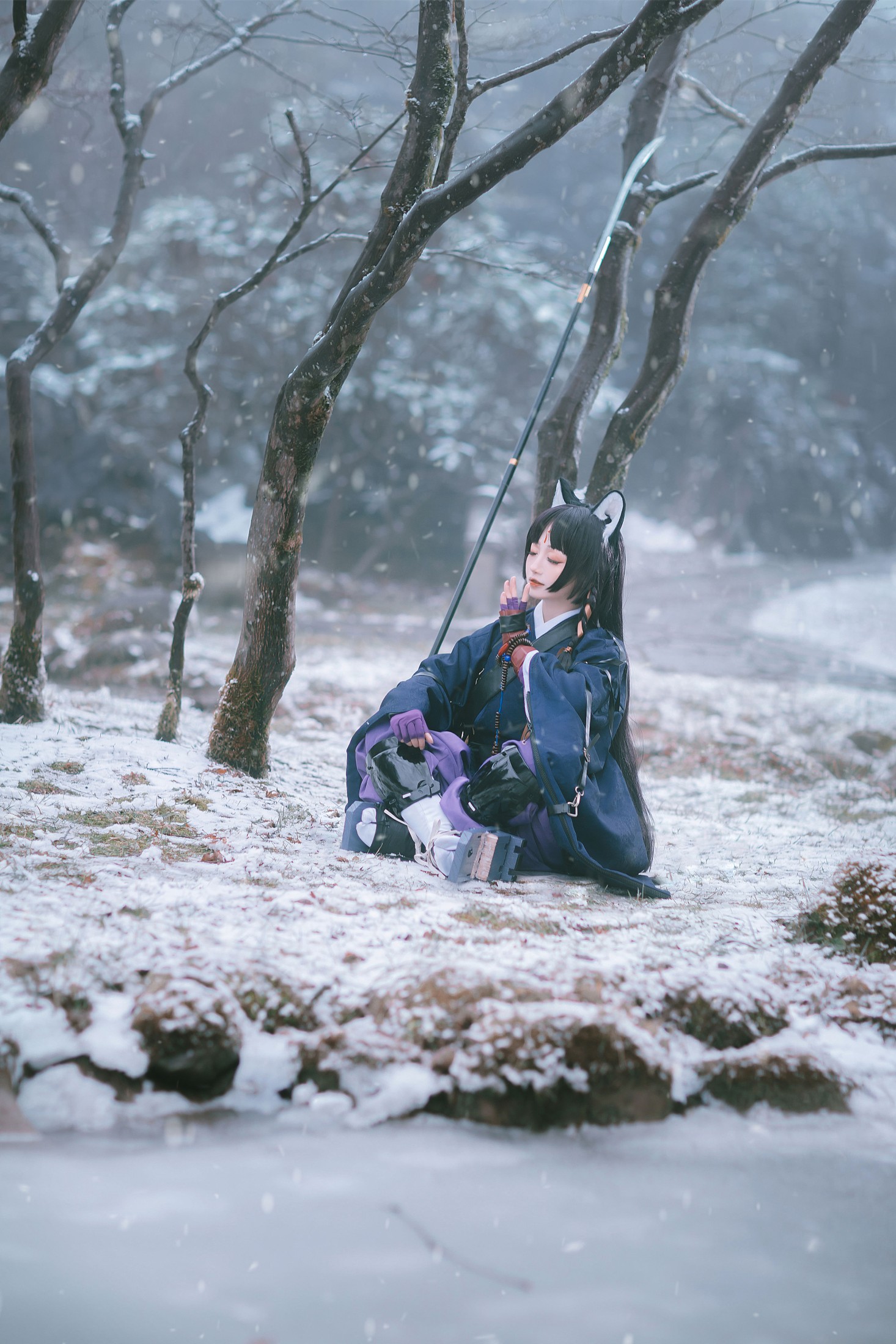 图片[4]-遥山药药 – 《嵯峨 ~雪山的修炼》[21P]-COS写真在线网