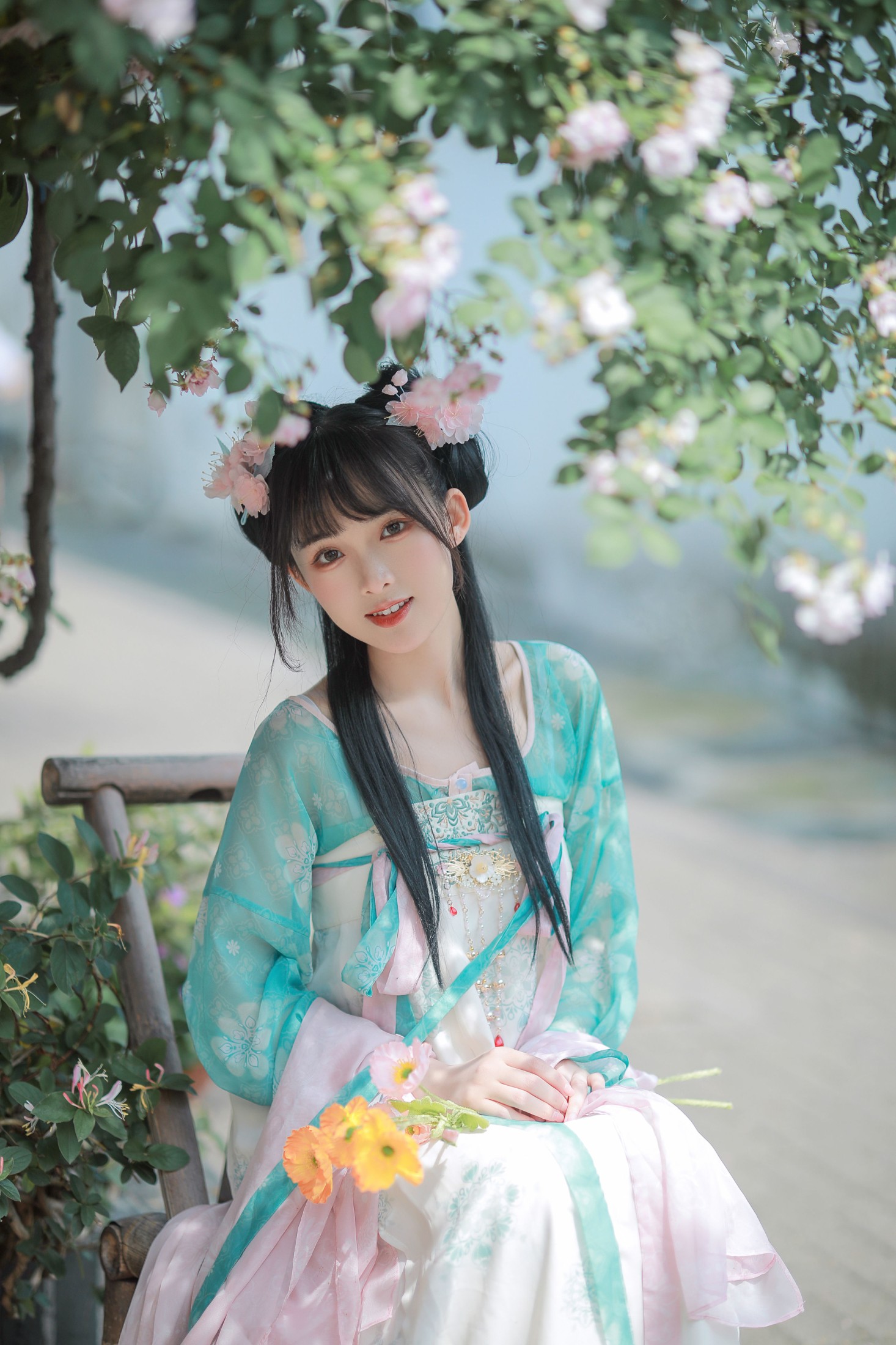 图片[3]-莉莉崽w – 《渐开荷芰落蔷薇》[20P]-COS写真在线网