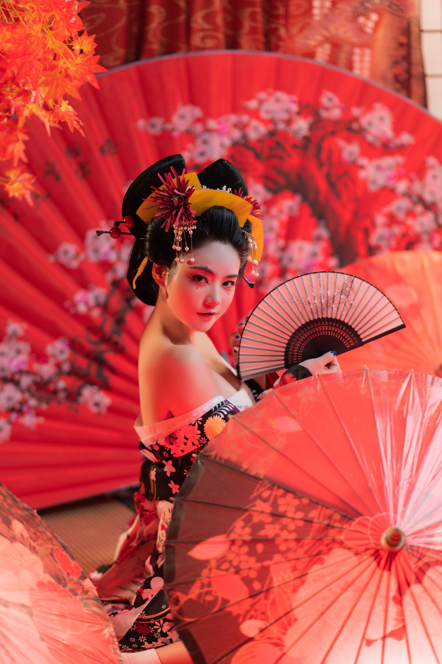 图片[3]-莫妮卡 – 《扇姬》[26P]-COS写真在线网